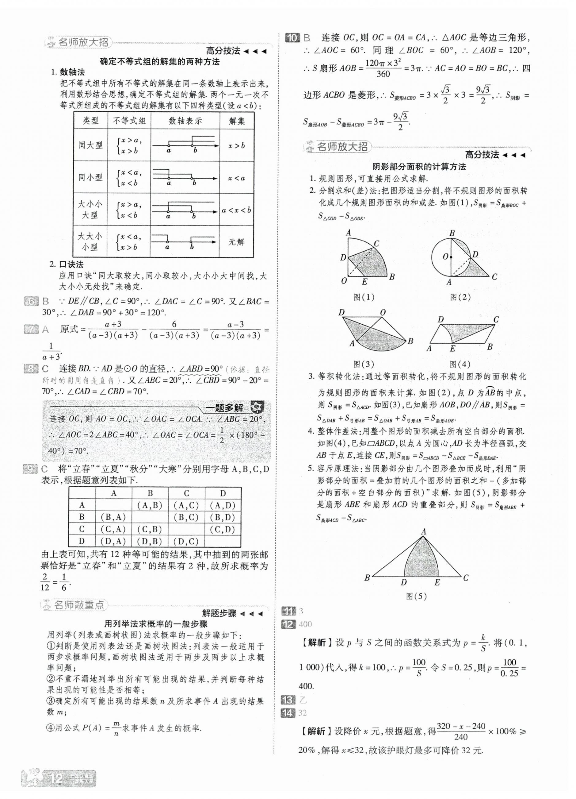 2025年金考卷中考45套匯編數(shù)學(xué)山西專(zhuān)版 第12頁(yè)