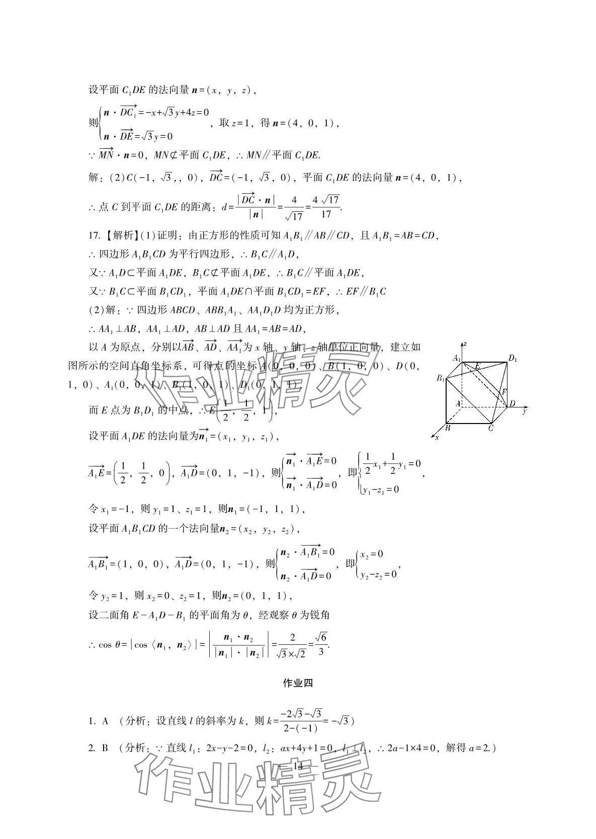 2024年寒假生活湖南少年儿童出版社高二综合 第14页