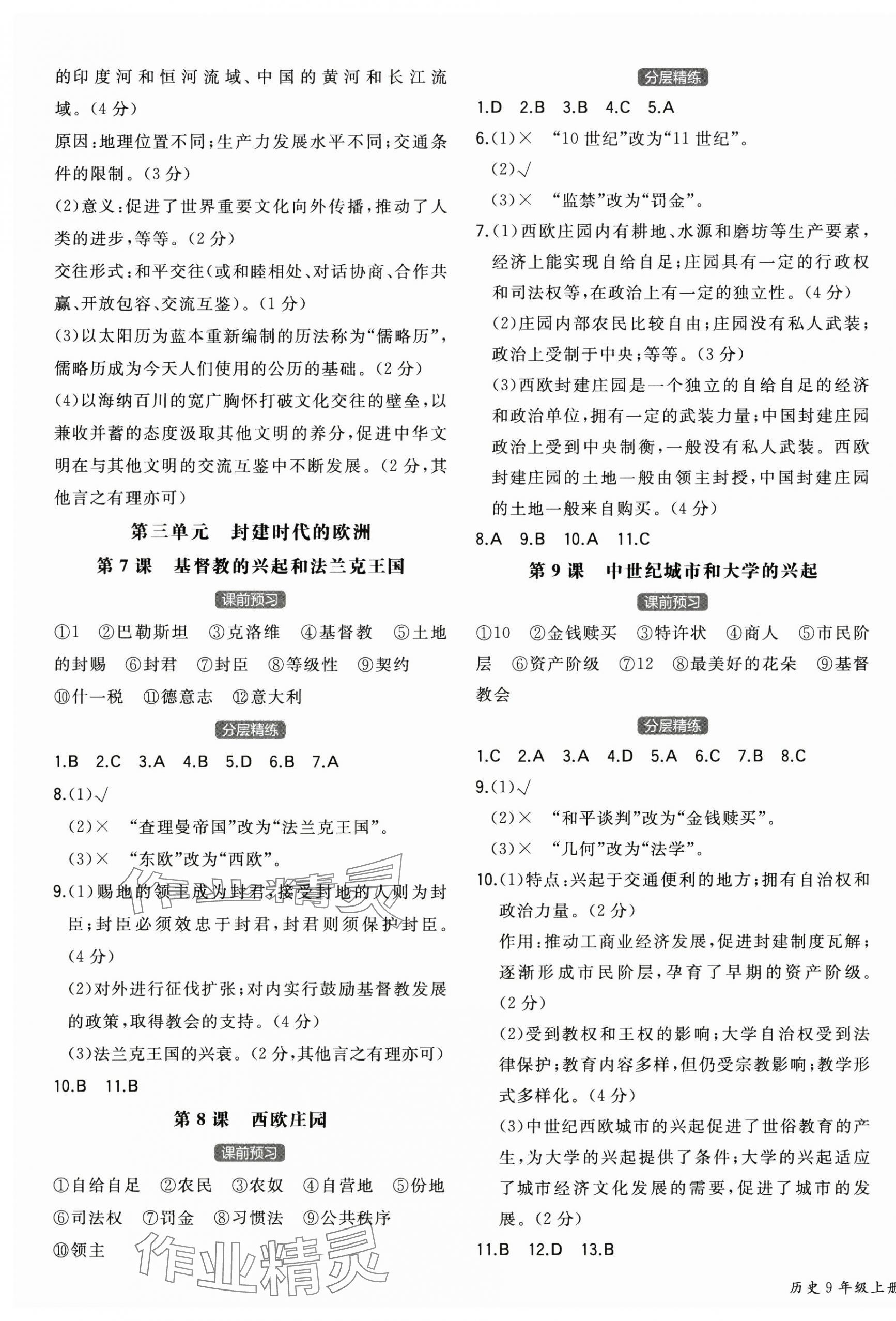 2025年一本同步訓練初中歷史九年級上冊人教版安徽專版 第3頁