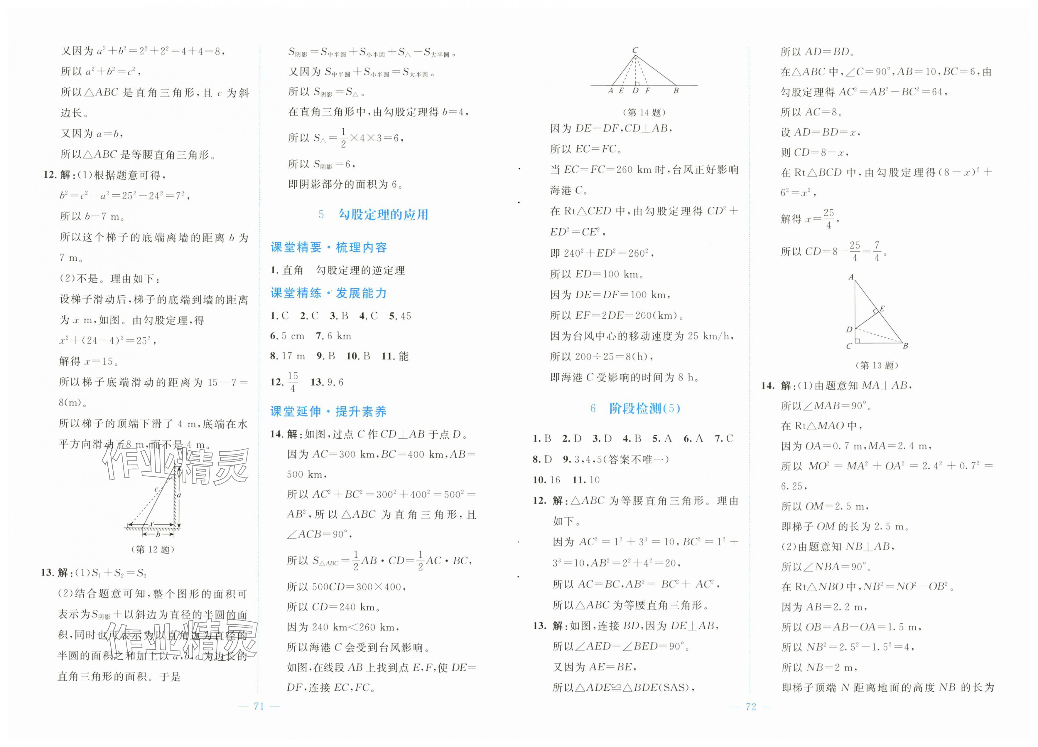 2025年课堂精练八年级数学上册北师大版大庆专版 第2页