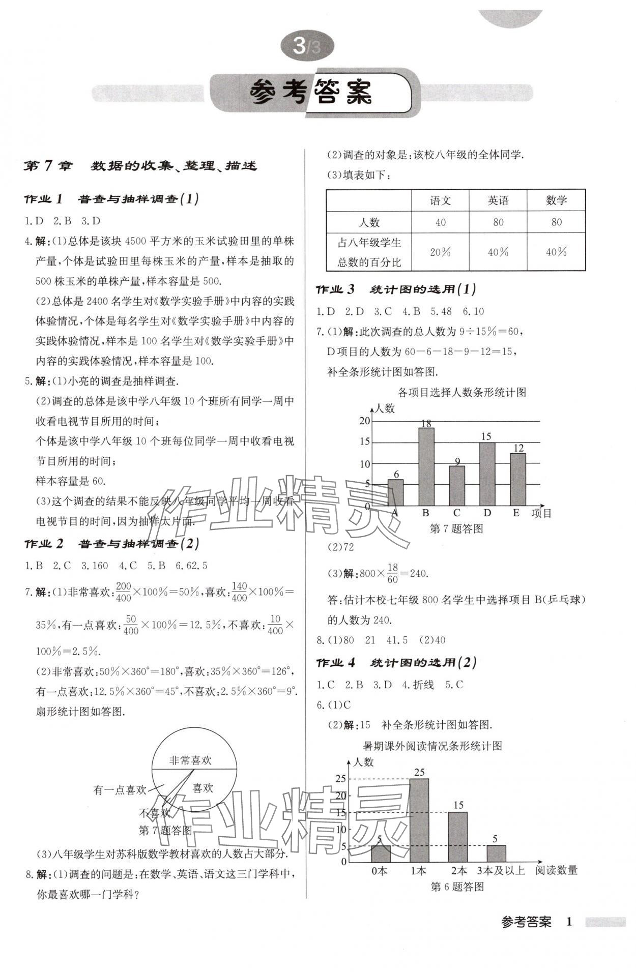 2025年启东中学作业本八年级数学下册苏科版连淮专版 第1页