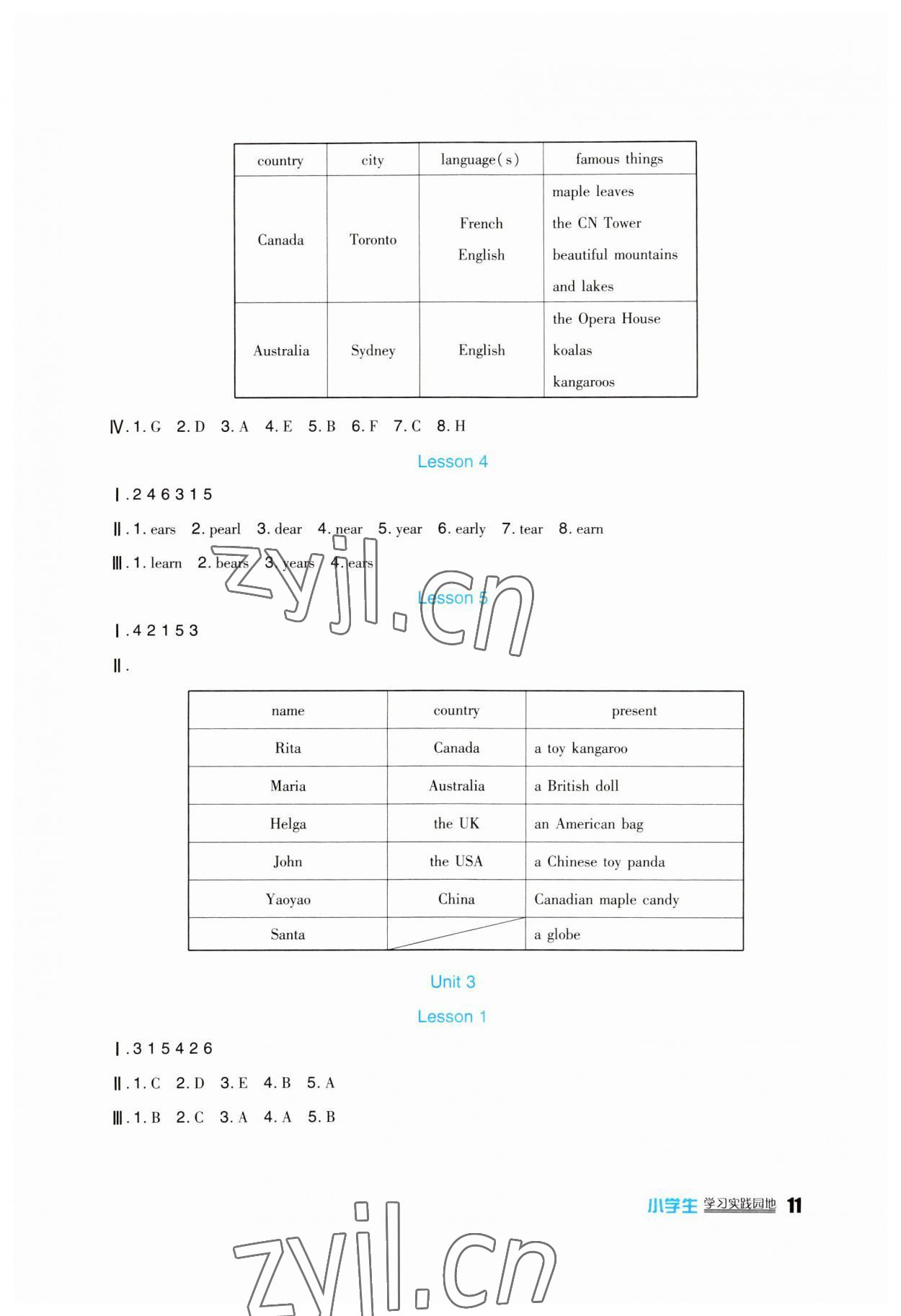 2023年學(xué)習(xí)實(shí)踐園地六年級(jí)英語(yǔ)上冊(cè)人教新起點(diǎn) 第3頁(yè)