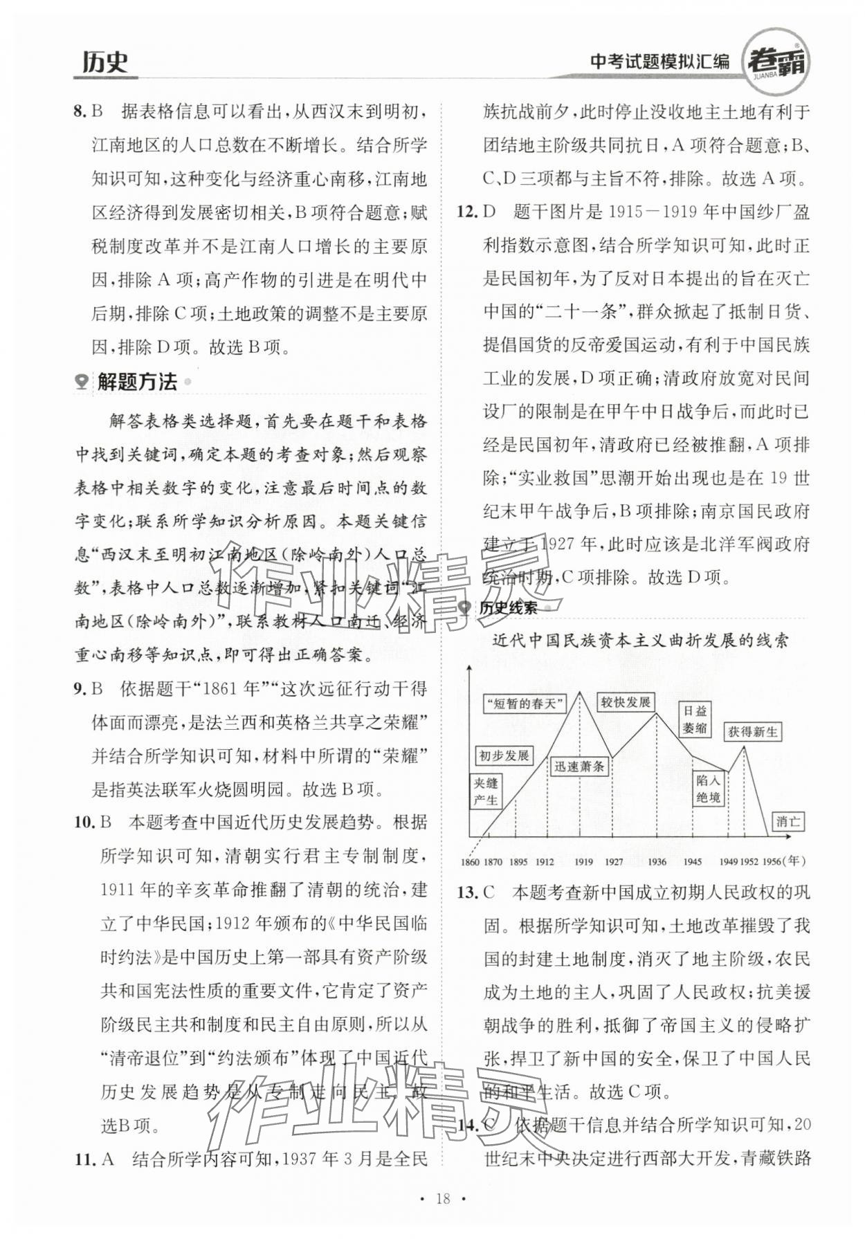 2024年卷霸中考試題模擬匯編歷史江西專版 第18頁(yè)