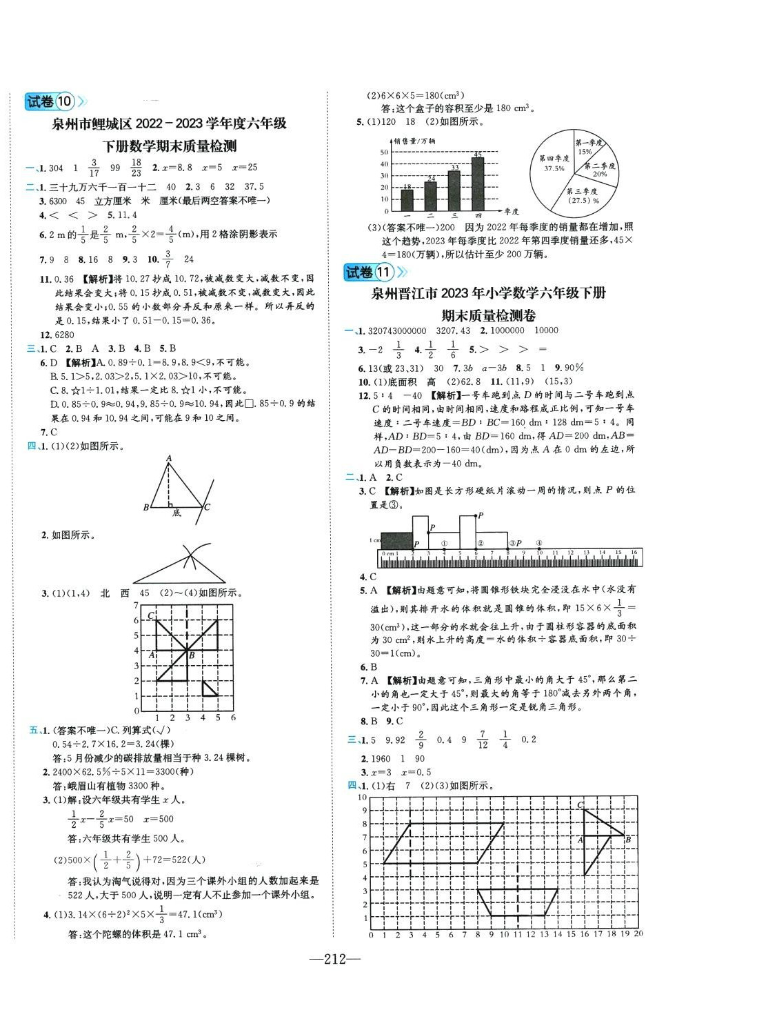 2024年小学毕业升学考试试卷精编数学通用版福建专版&nbsp;第6页