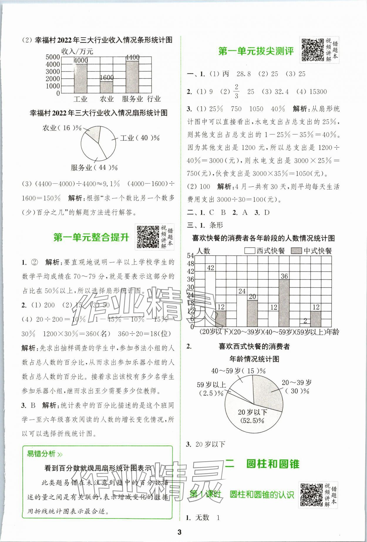 2024年拔尖特训六年级数学下册苏教版 第3页