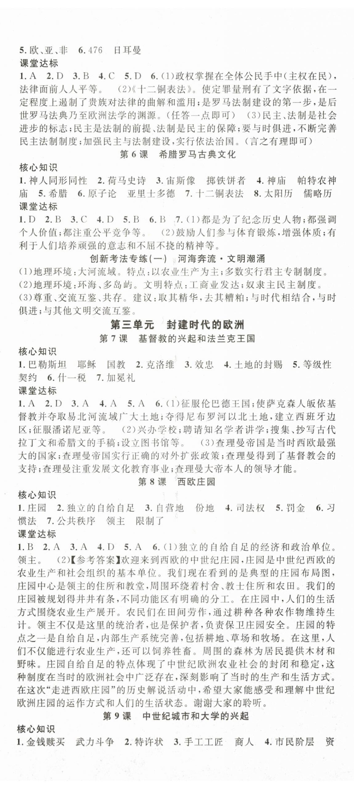 2025年名師學(xué)案九年級歷史全一冊 第2頁