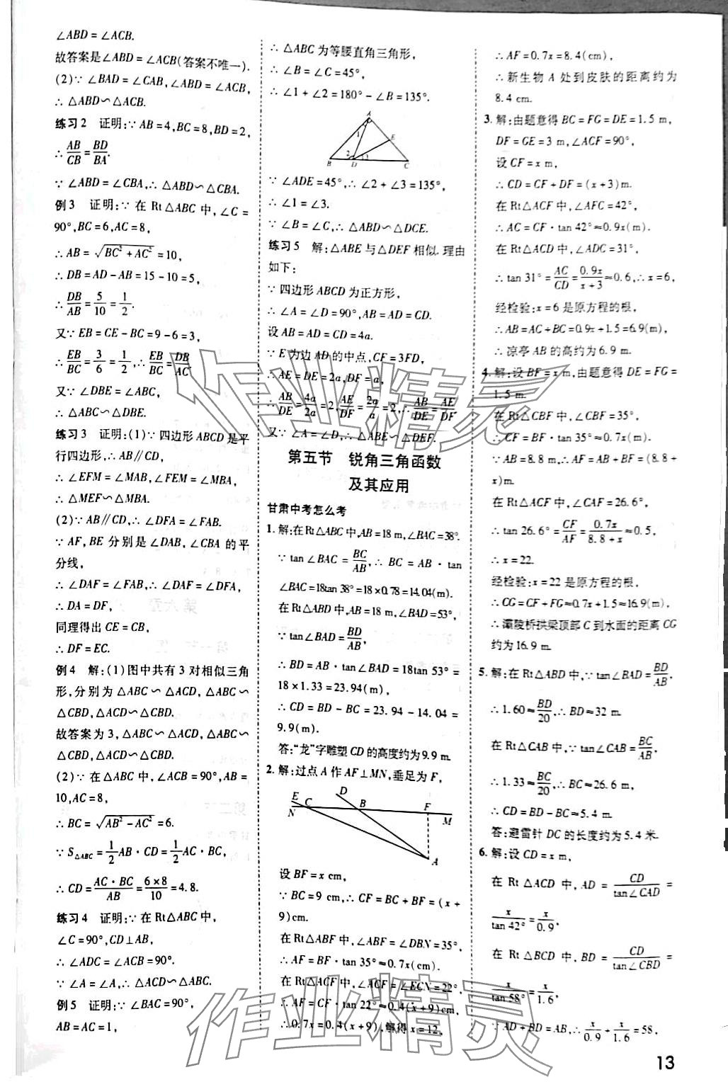 2024年核心中考数学甘肃专版&nbsp;第12页