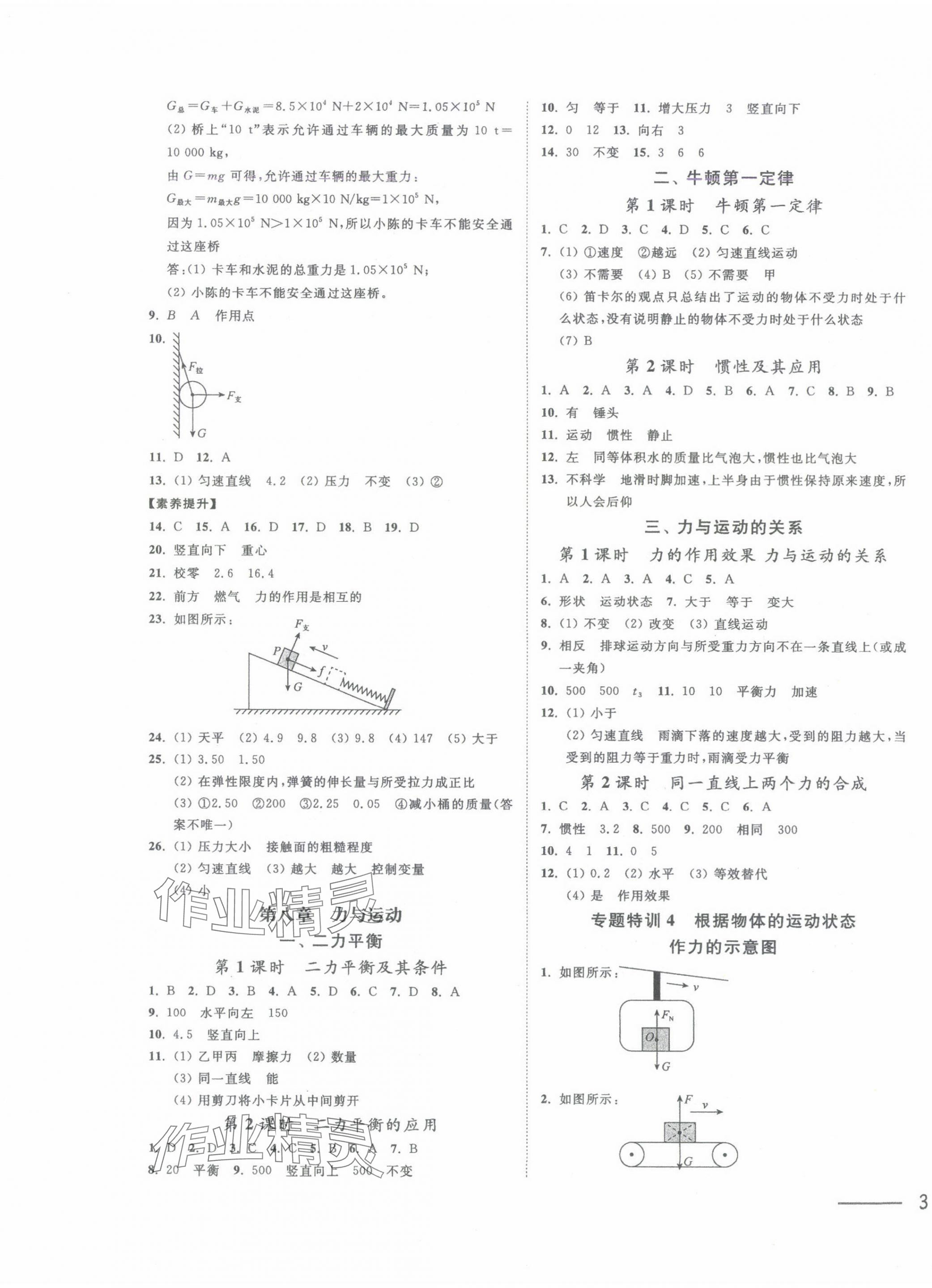 2025年奪冠課課練八年級物理下冊蘇科版 第5頁