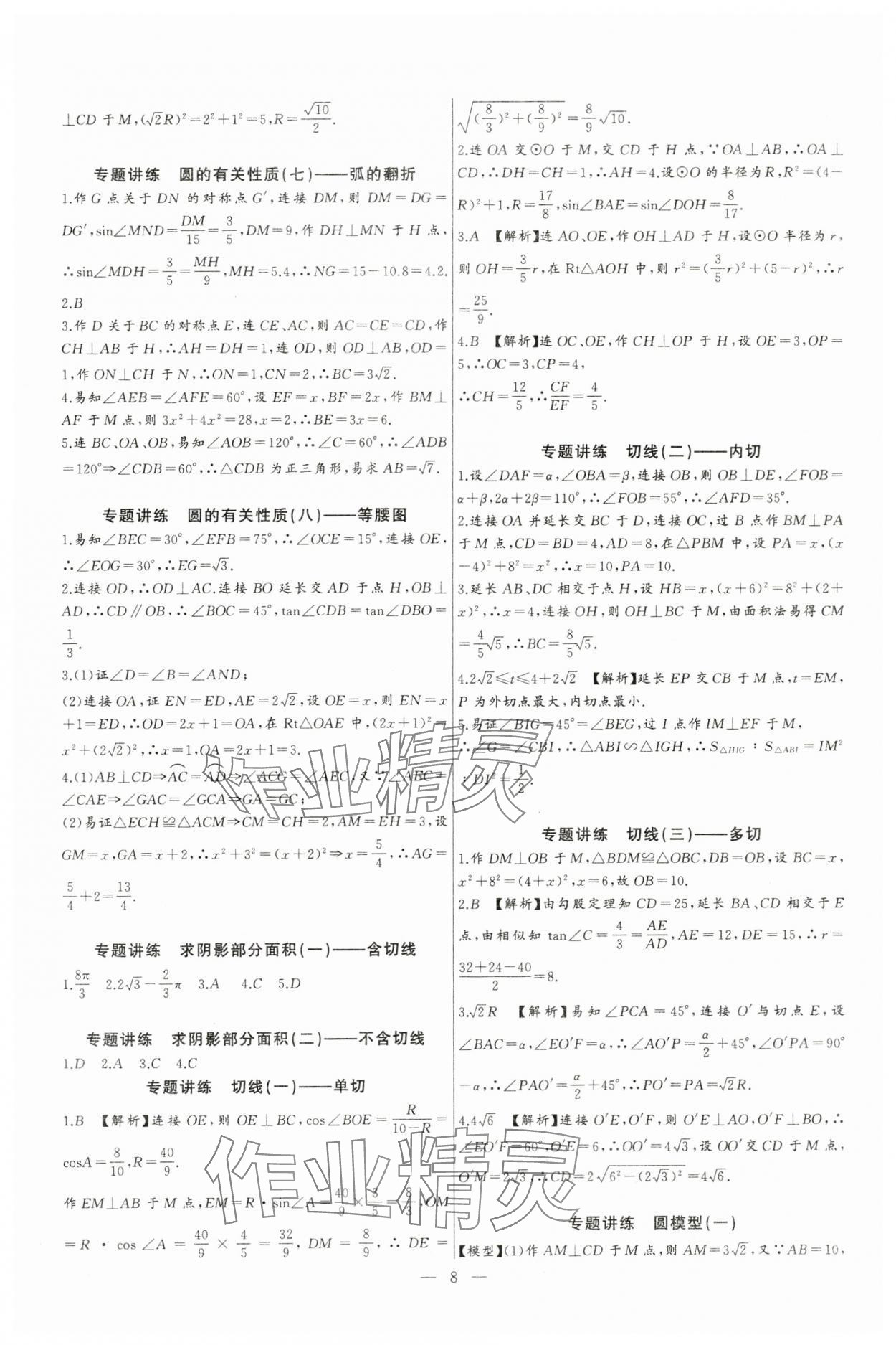 2024年思维新观察中考数学核心考题专题复习 第8页