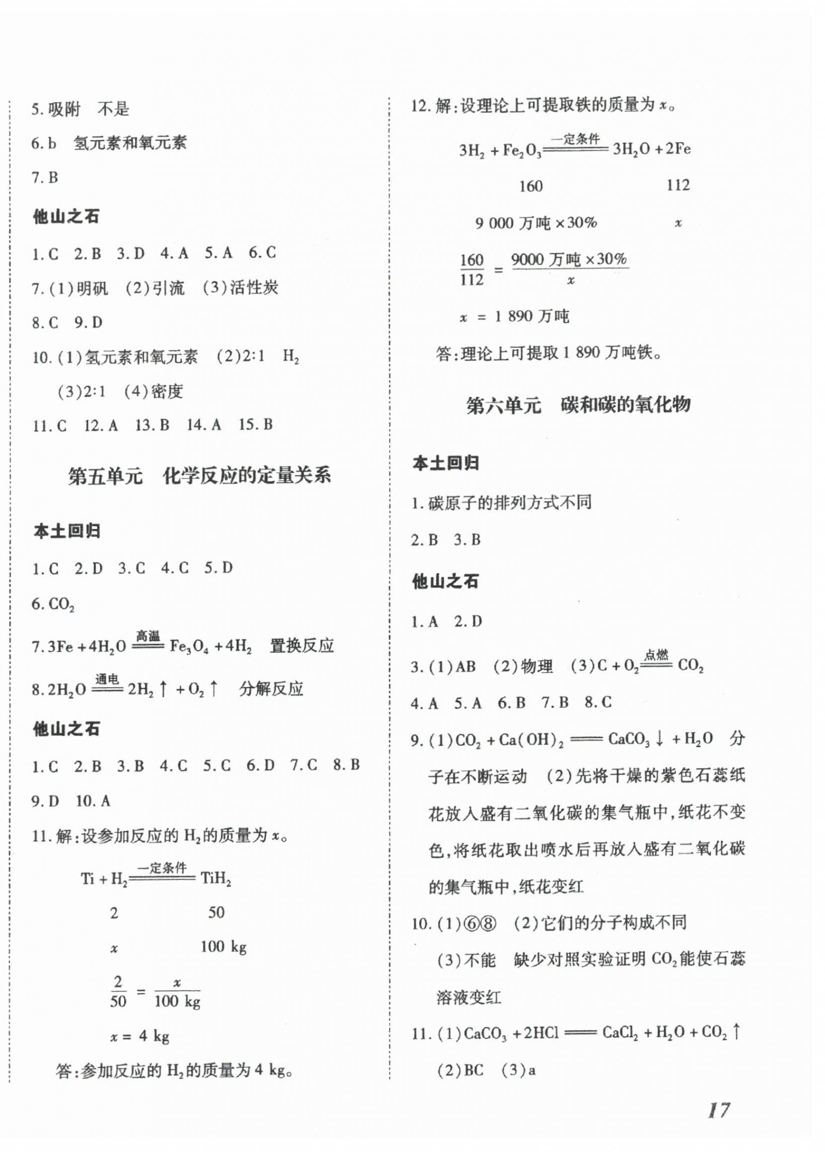 2025年本土攻略精准复习方案化学中考云南专版 第2页