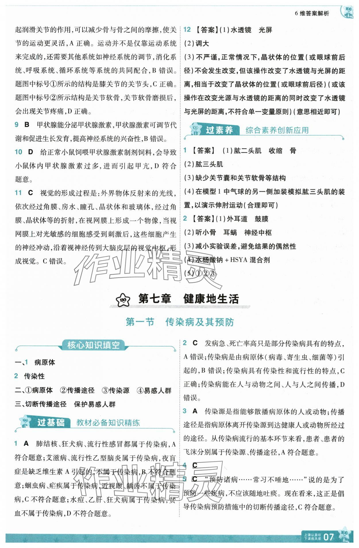 2025年一遍过八年级生物上册人教版 第7页