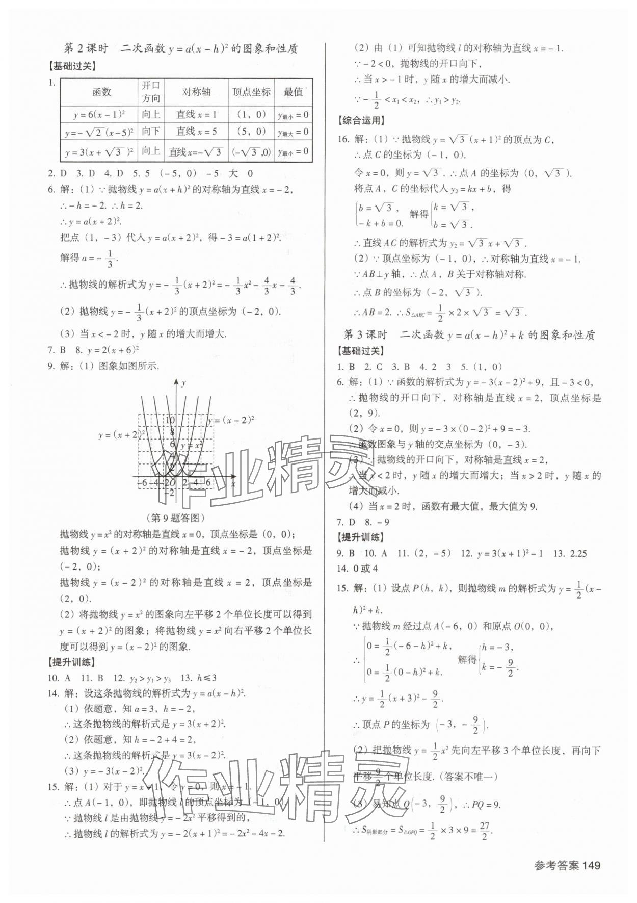 2025年全優(yōu)點(diǎn)練課計(jì)劃九年級(jí)數(shù)學(xué)上冊(cè)人教版 參考答案第11頁(yè)