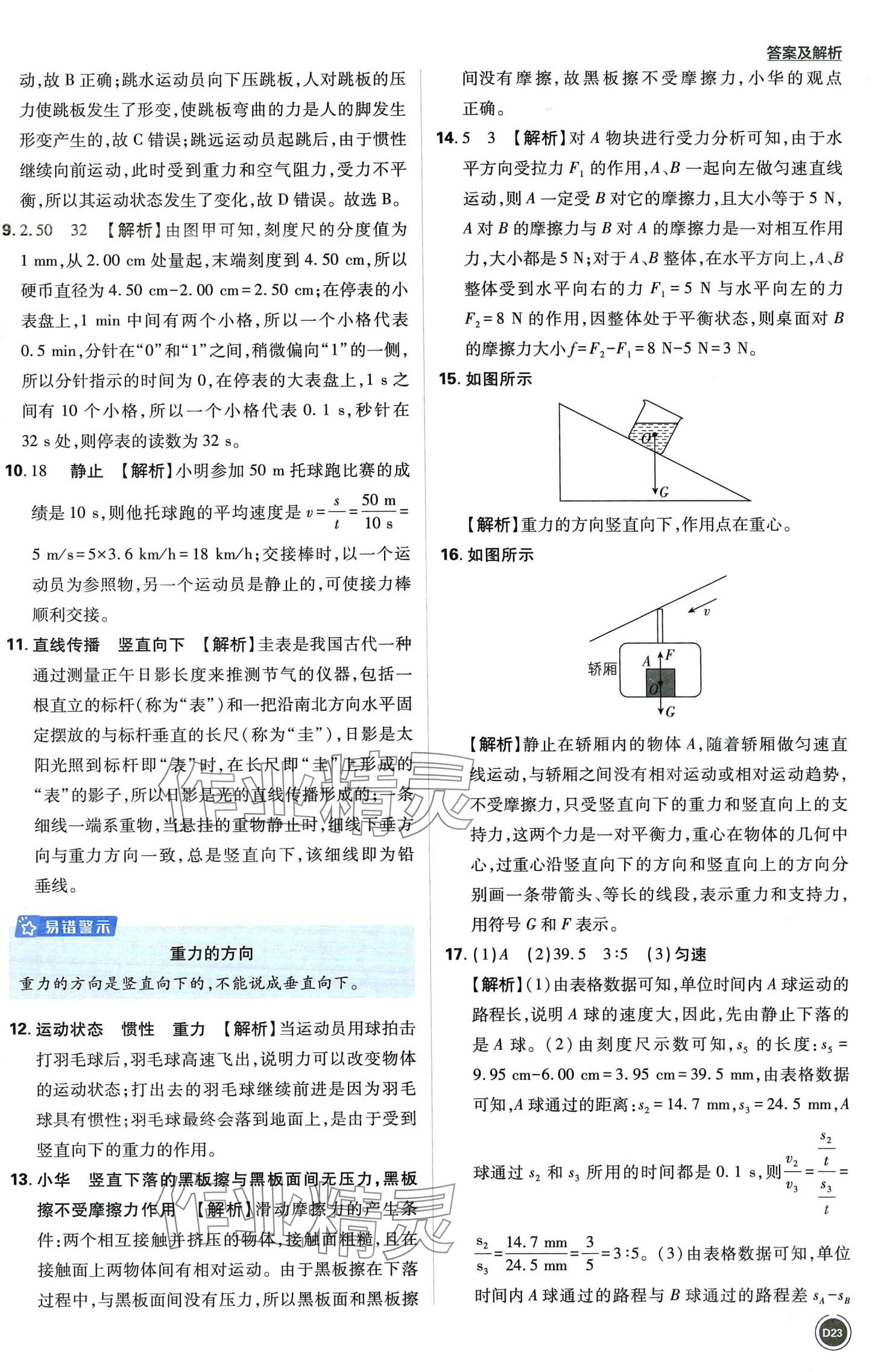 2024年中考必刷卷開明出版社物理&nbsp;第23頁