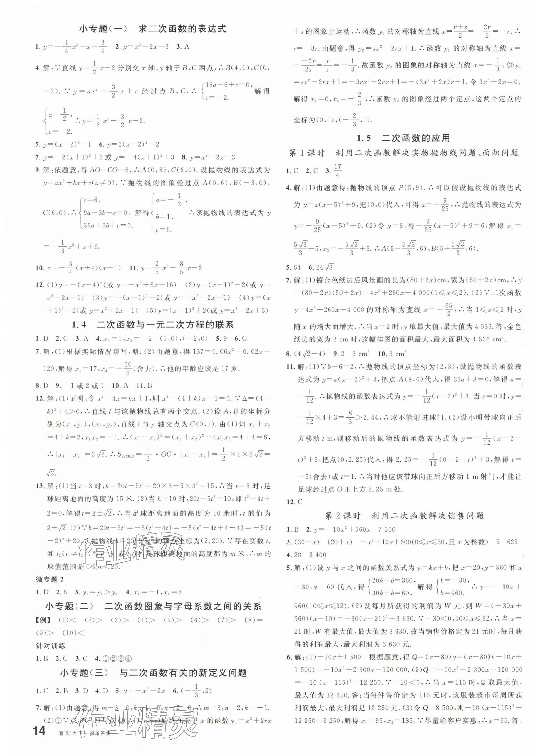 2024年名校課堂九年級數(shù)學(xué)下冊湘教版湖南專版 第3頁