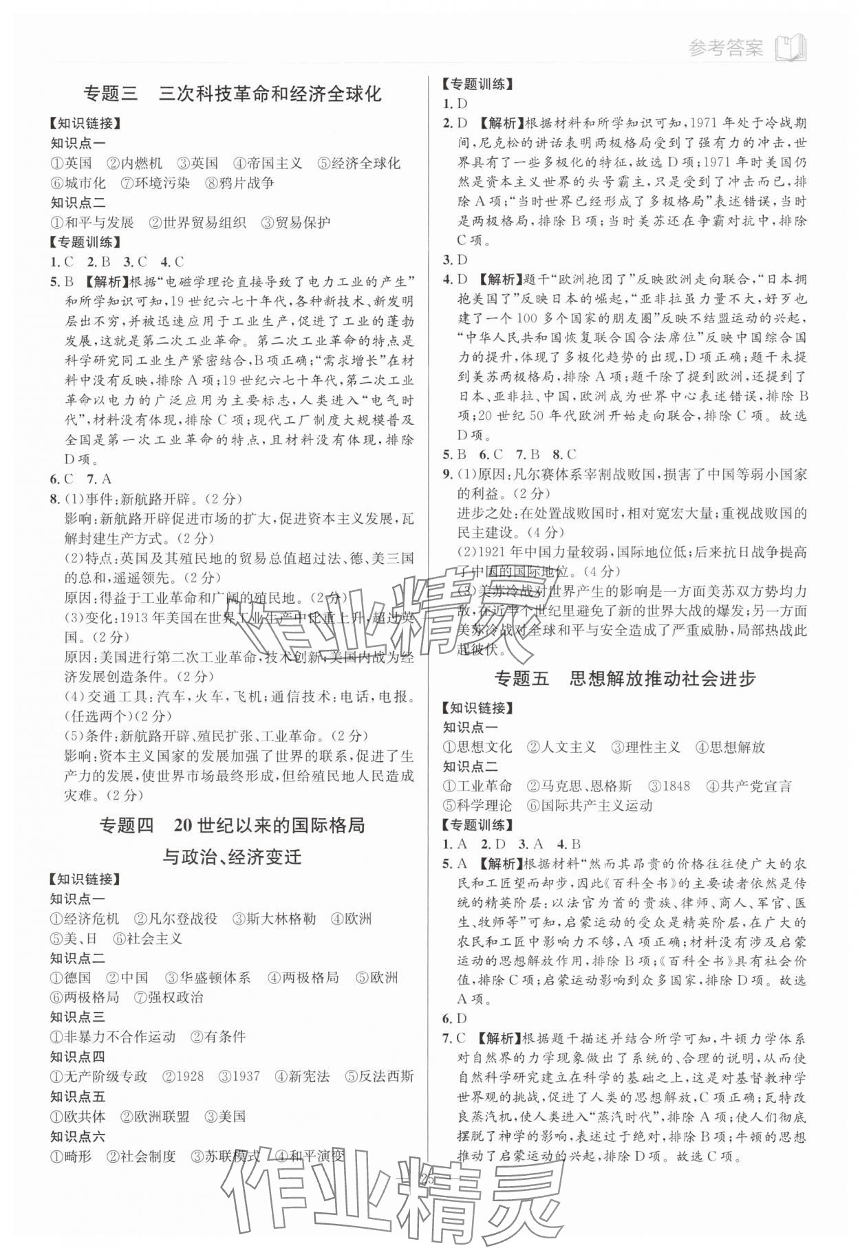 2025年廣東名師講練通九年級歷史全一冊人教版深圳專版 第25頁