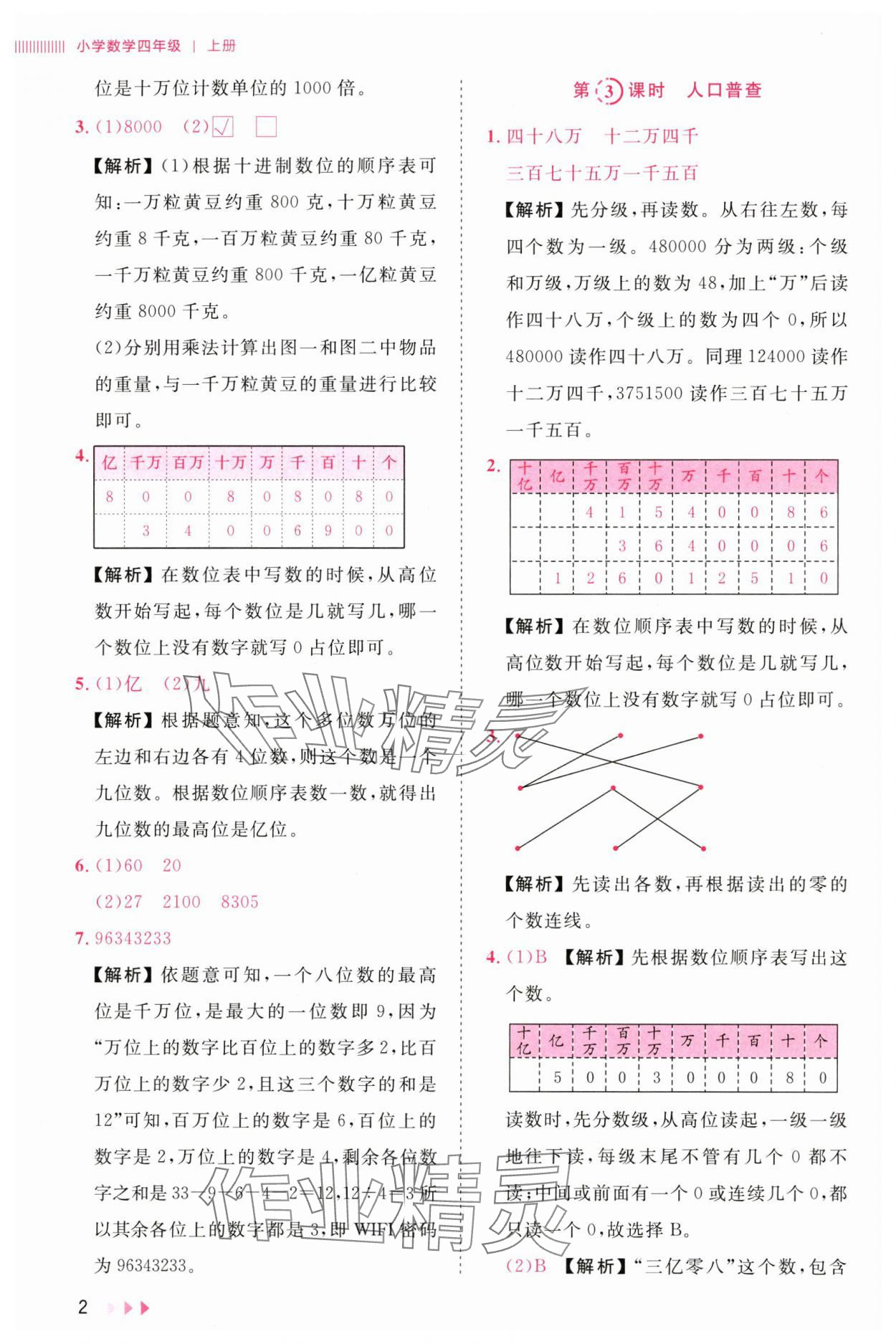 2025年訓(xùn)練達人四年級數(shù)學(xué)上冊北師大版 參考答案第2頁