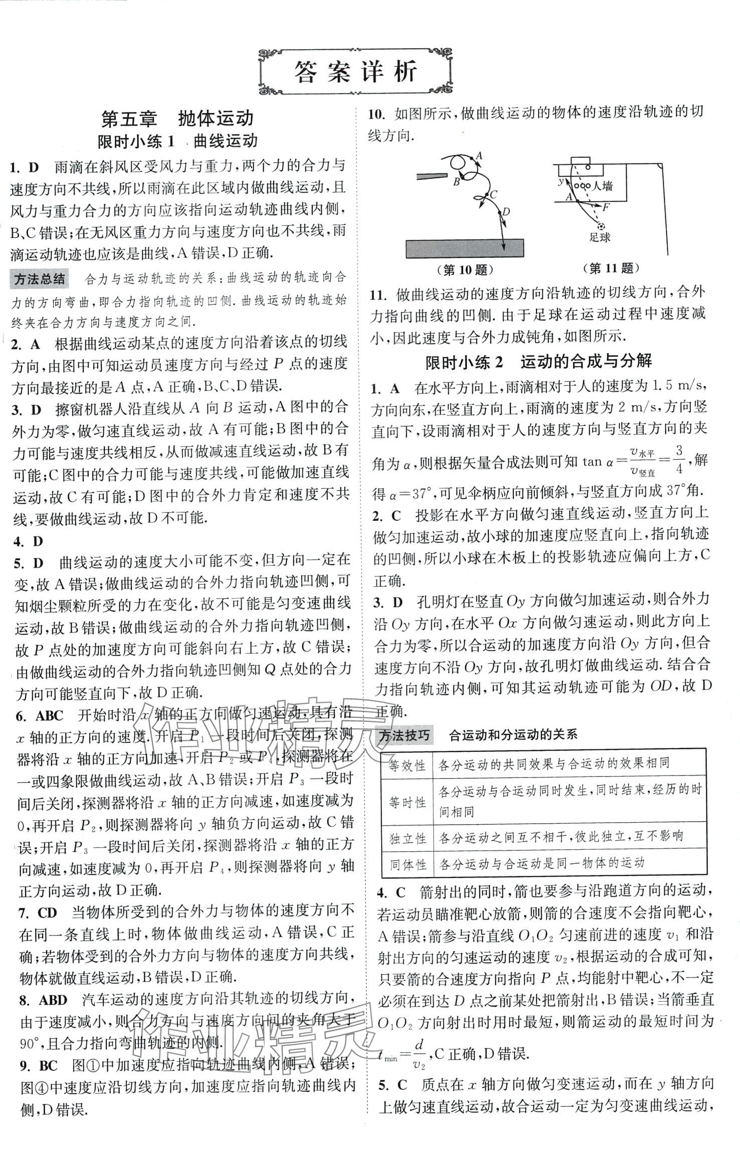 2024年小題狂做高中物理必修第二冊人教版 第1頁