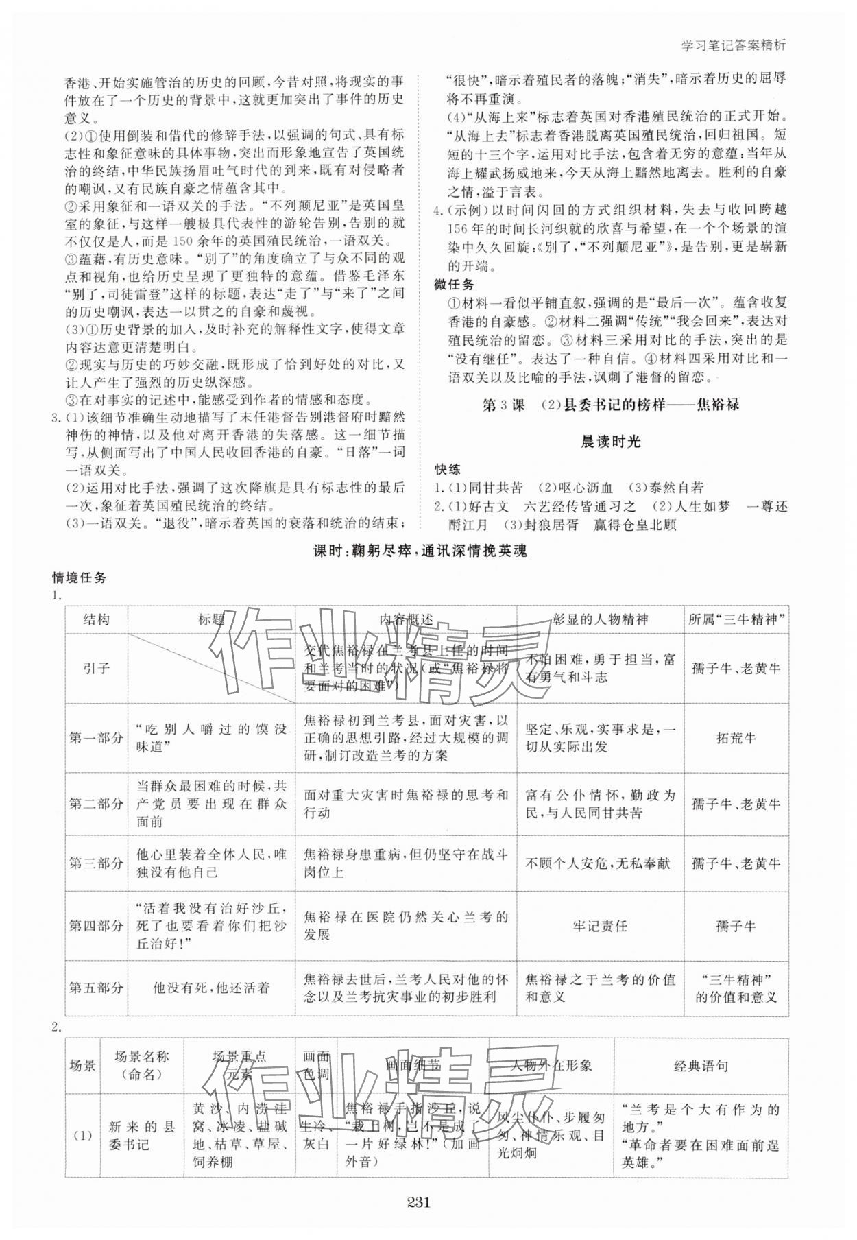 2023年步步高學(xué)習(xí)筆記高中語(yǔ)文選擇性必修上冊(cè) 參考答案第4頁(yè)