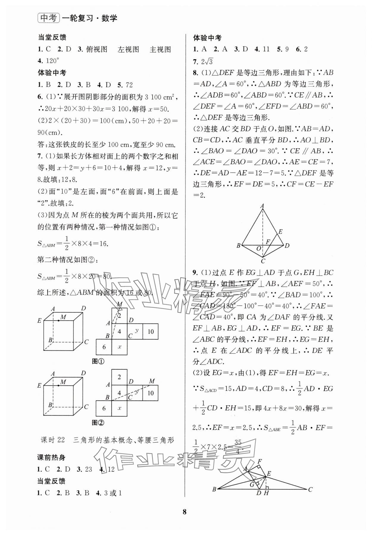 2025年新课程新理念新题型中考一轮复习数学&nbsp;第8页