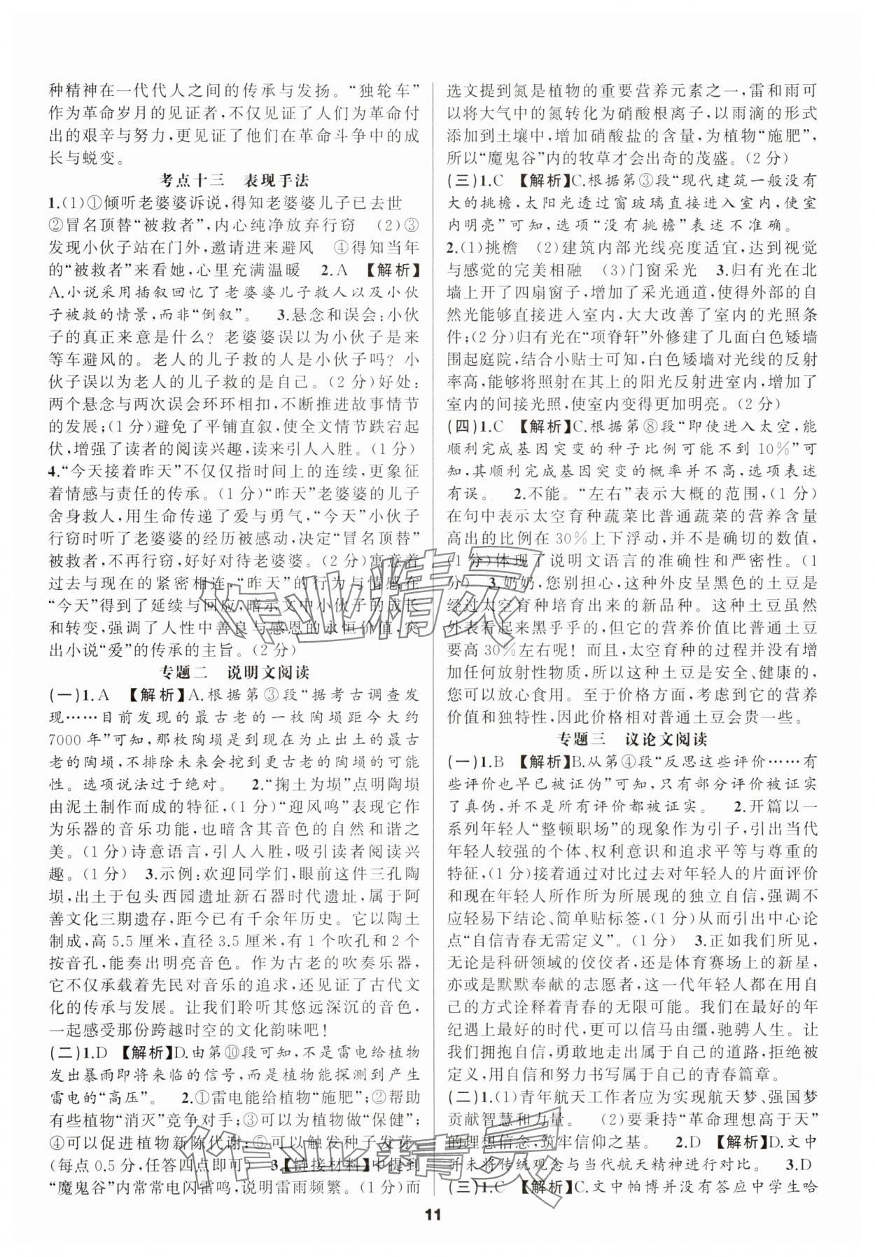 2025年中考高高手語文 第11頁