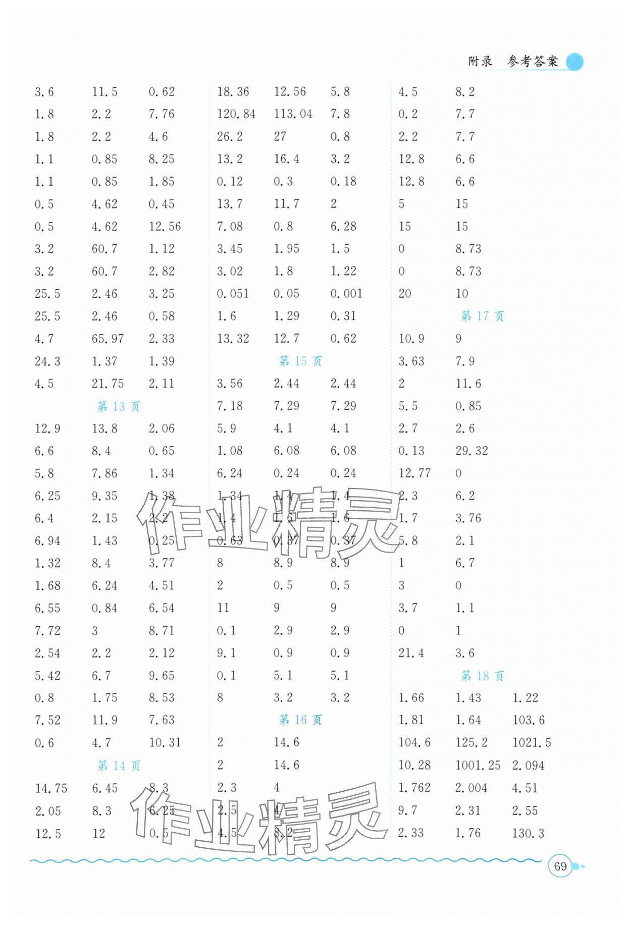 2025年黃岡小狀元口算速算練習(xí)冊(cè)四年級(jí)數(shù)學(xué)下冊(cè)北師大版 第3頁(yè)