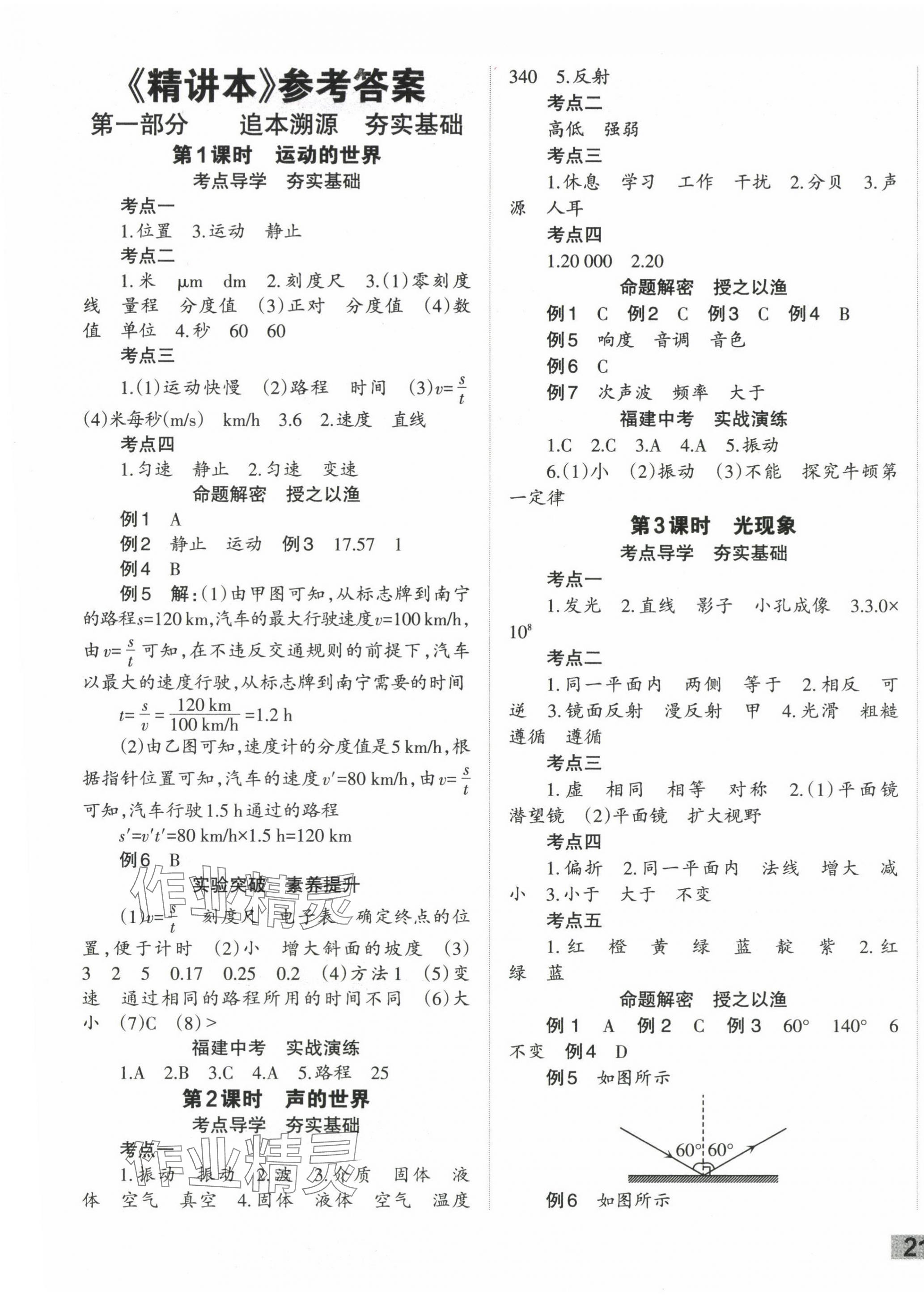 2024年中學(xué)生學(xué)習(xí)報試題與研究物理福建專版 第1頁