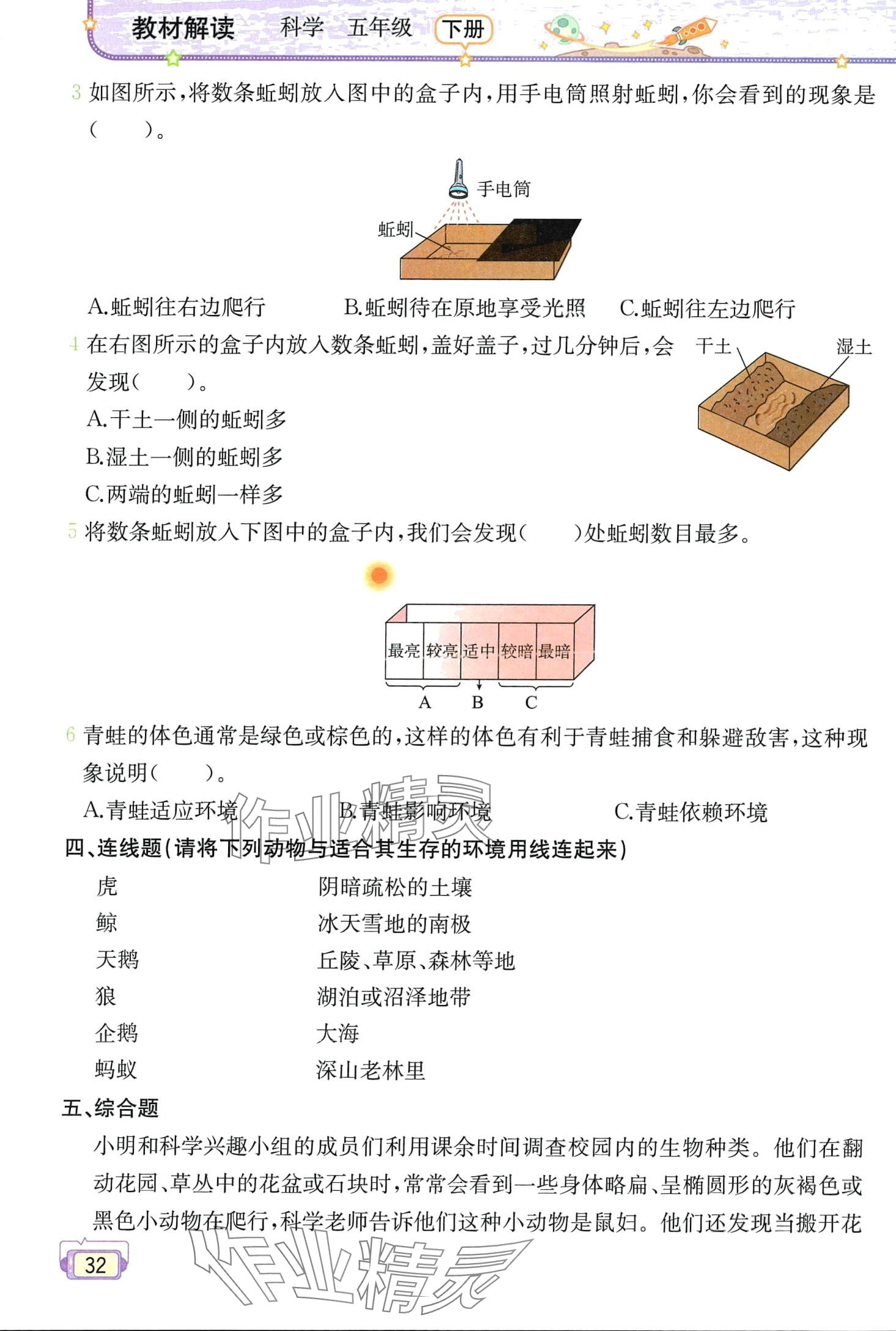 2024年教材课本五年级科学下册教科版 第32页