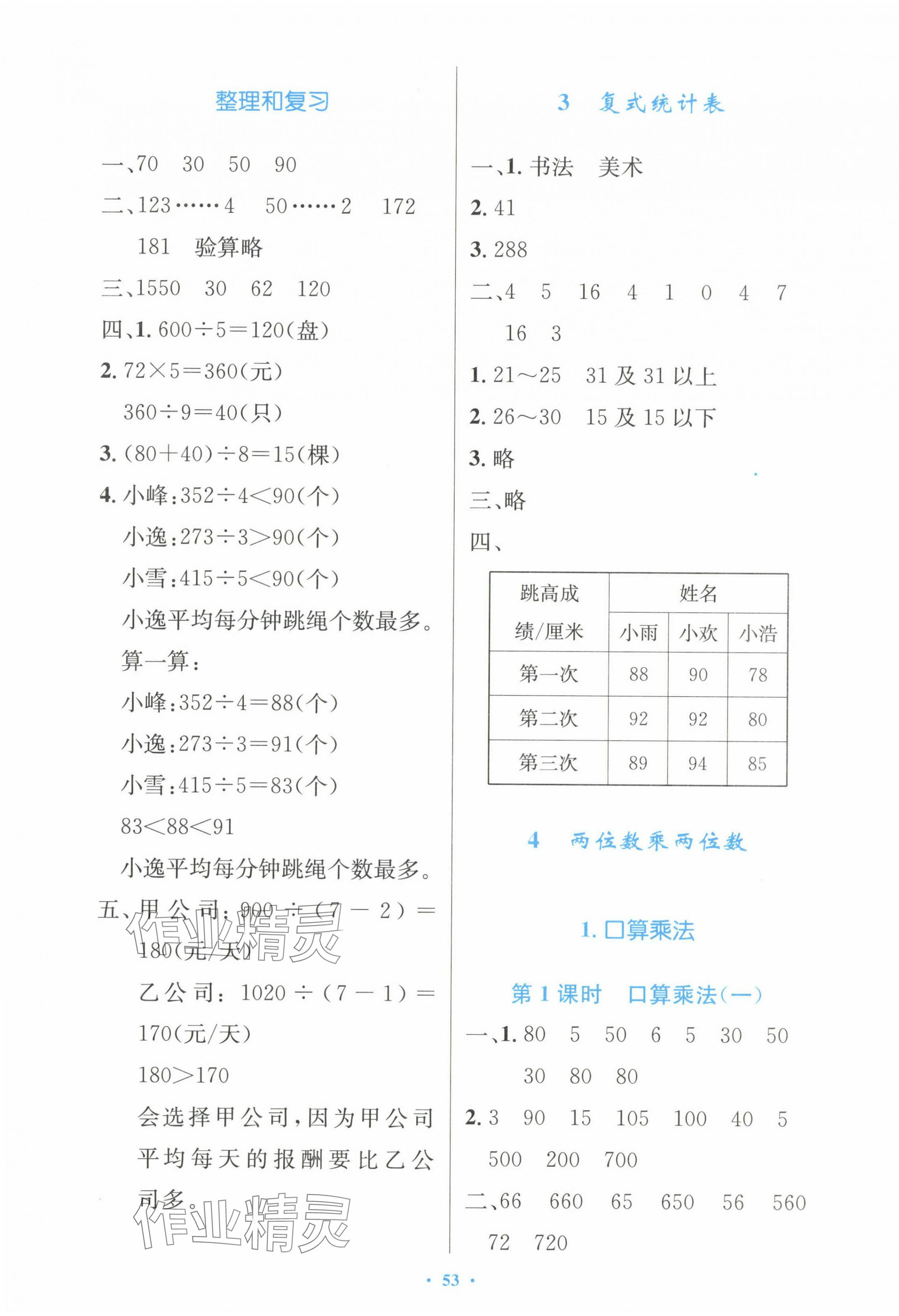 2024年同步測(cè)控優(yōu)化設(shè)計(jì)三年級(jí)數(shù)學(xué)下冊(cè)人教版增強(qiáng) 第5頁(yè)