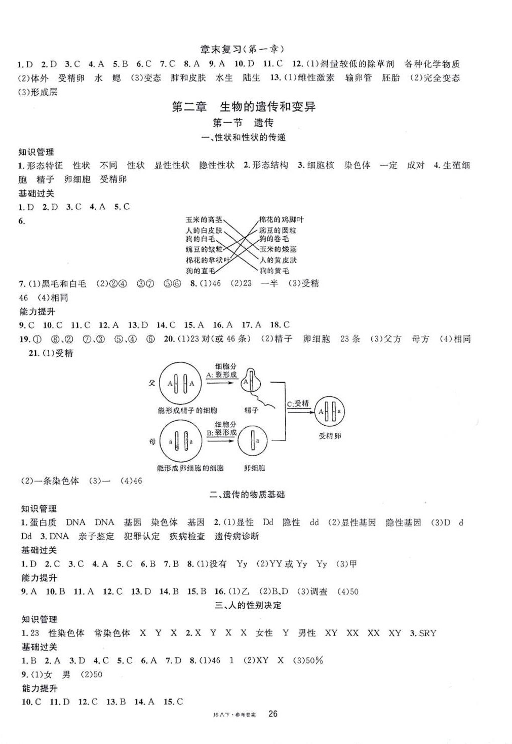 2024年名校课堂八年级生物下册苏教版 第2页