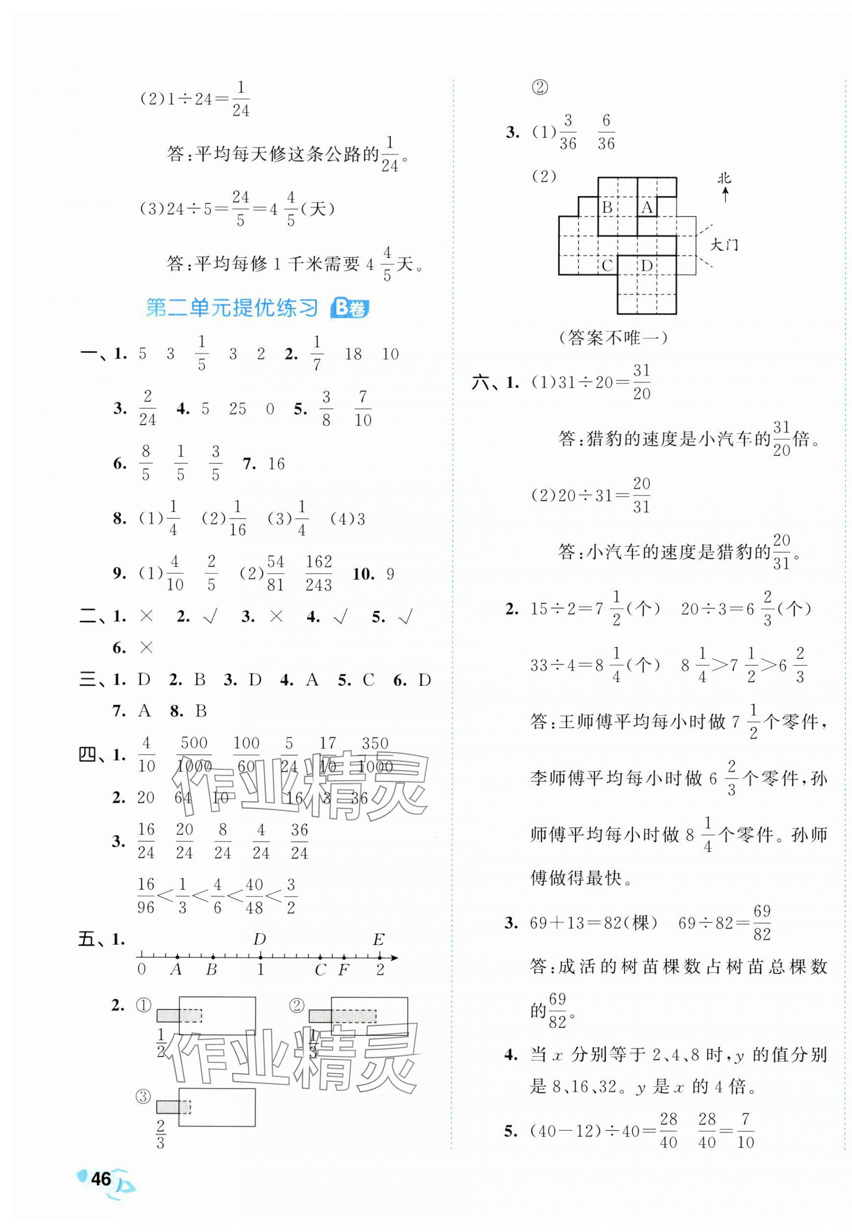 2025年53全優(yōu)卷五年級數(shù)學(xué)下冊青島版 第3頁