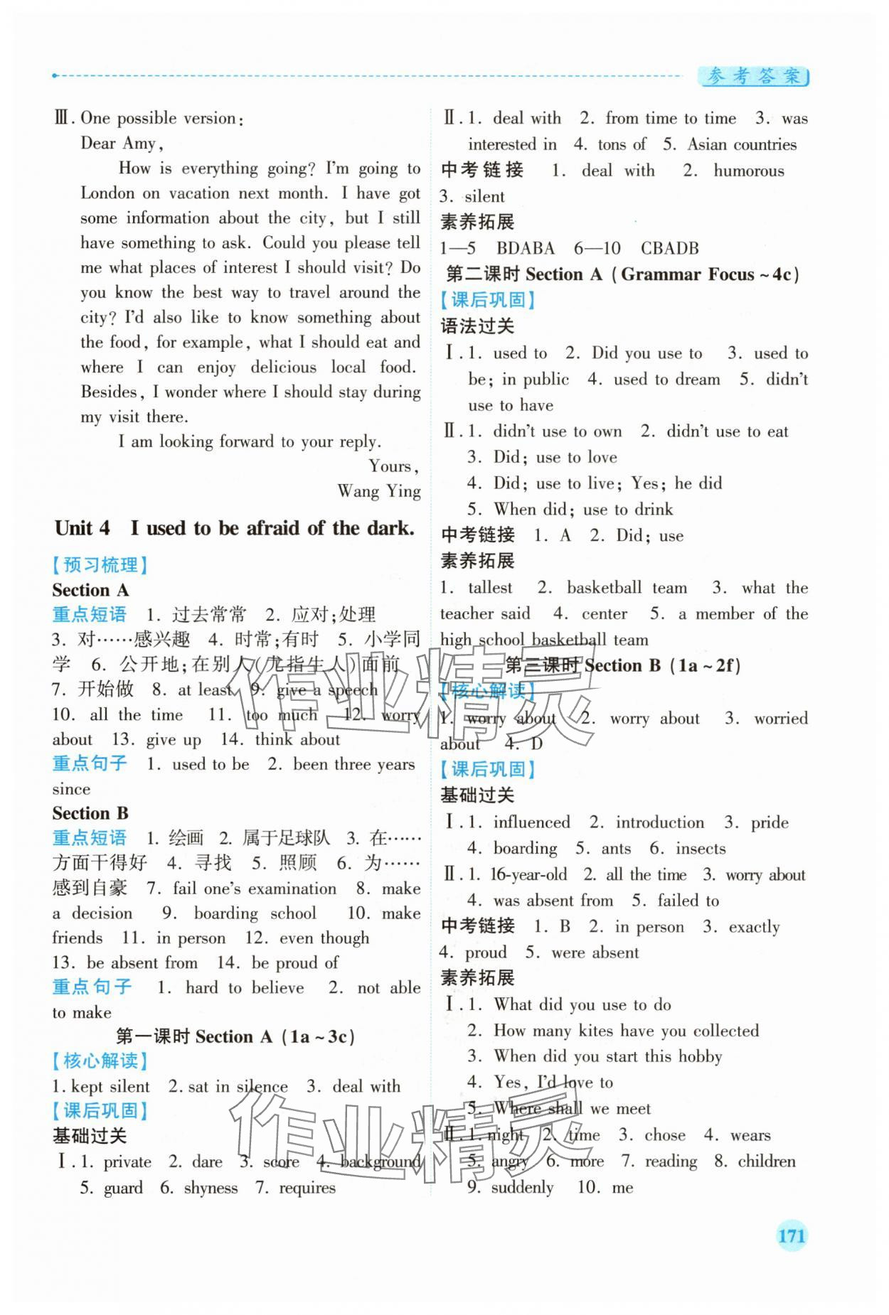 2025年绩优学案九年级英语全一册人教版 第5页