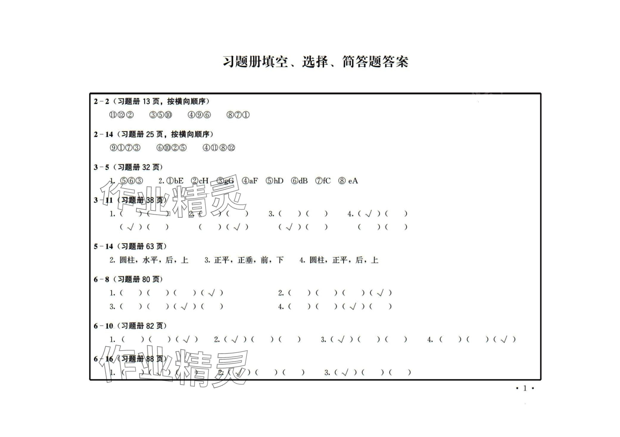 2024年機械制圖習(xí)題冊 第1頁