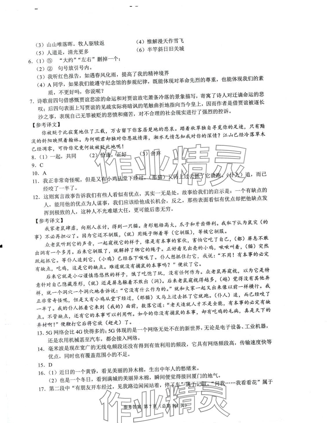 2024年中考超级模拟中考211语文中考临沂专版&nbsp;第7页