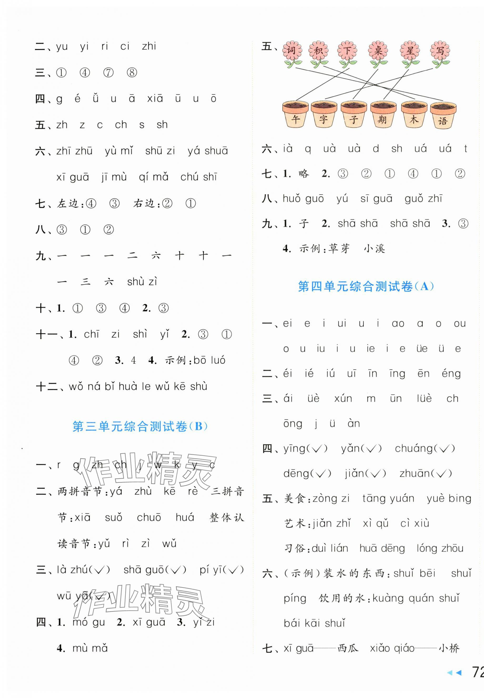 2025年亮點給力大試卷一年級語文上冊人教版 第3頁