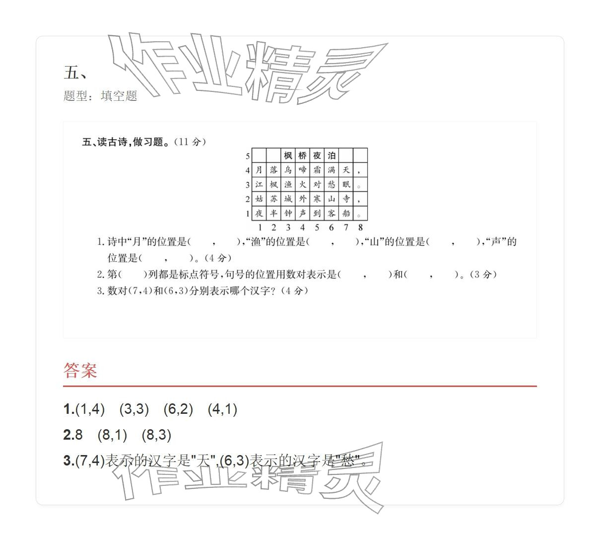 2025年学业水平评价同步检测卷五年级数学上册人教版&nbsp;参考答案第48页