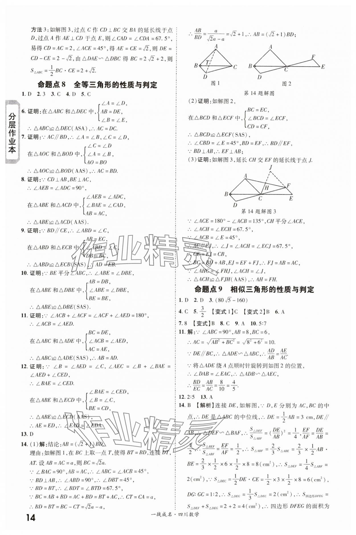 2024年一战成名新中考数学四川专版&nbsp;第14页
