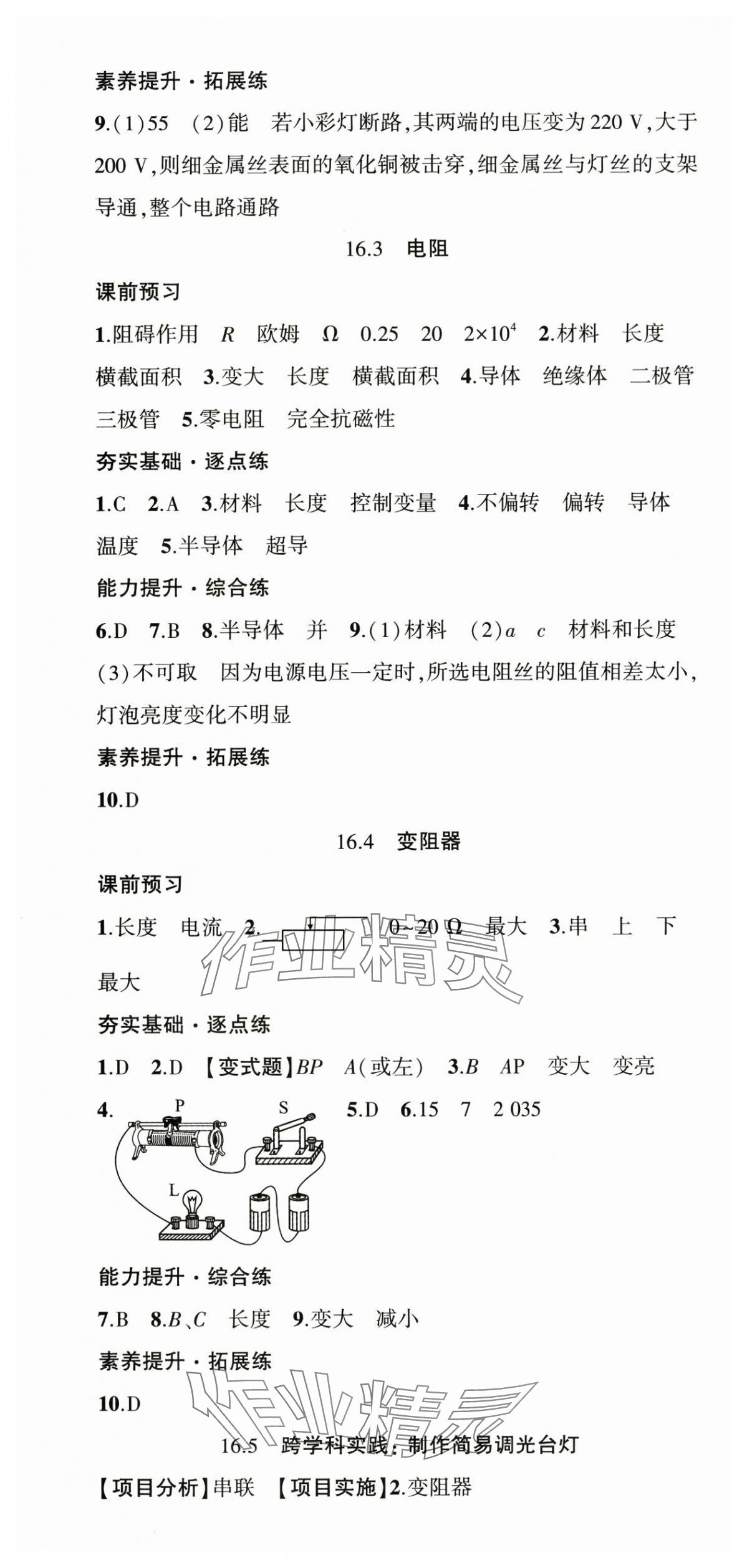 2025年原创新课堂九年级物理全一册人教版深圳专版 第10页