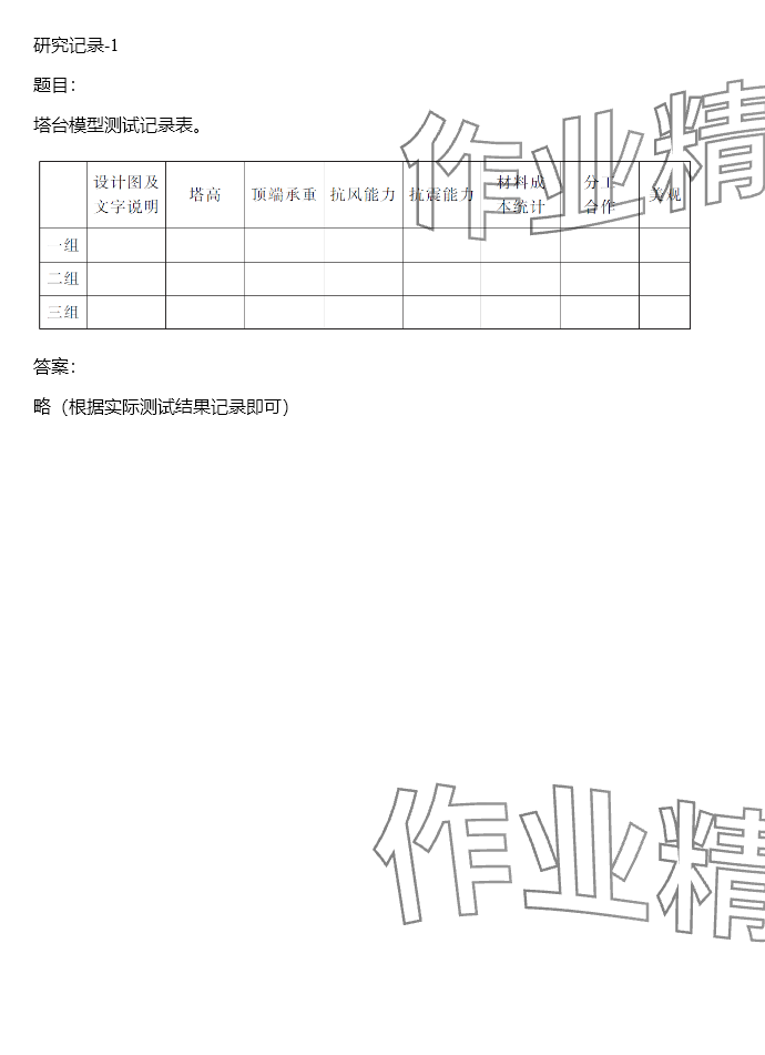 2024年同步實(shí)踐評價課程基礎(chǔ)訓(xùn)練六年級科學(xué)下冊教科版 參考答案第48頁