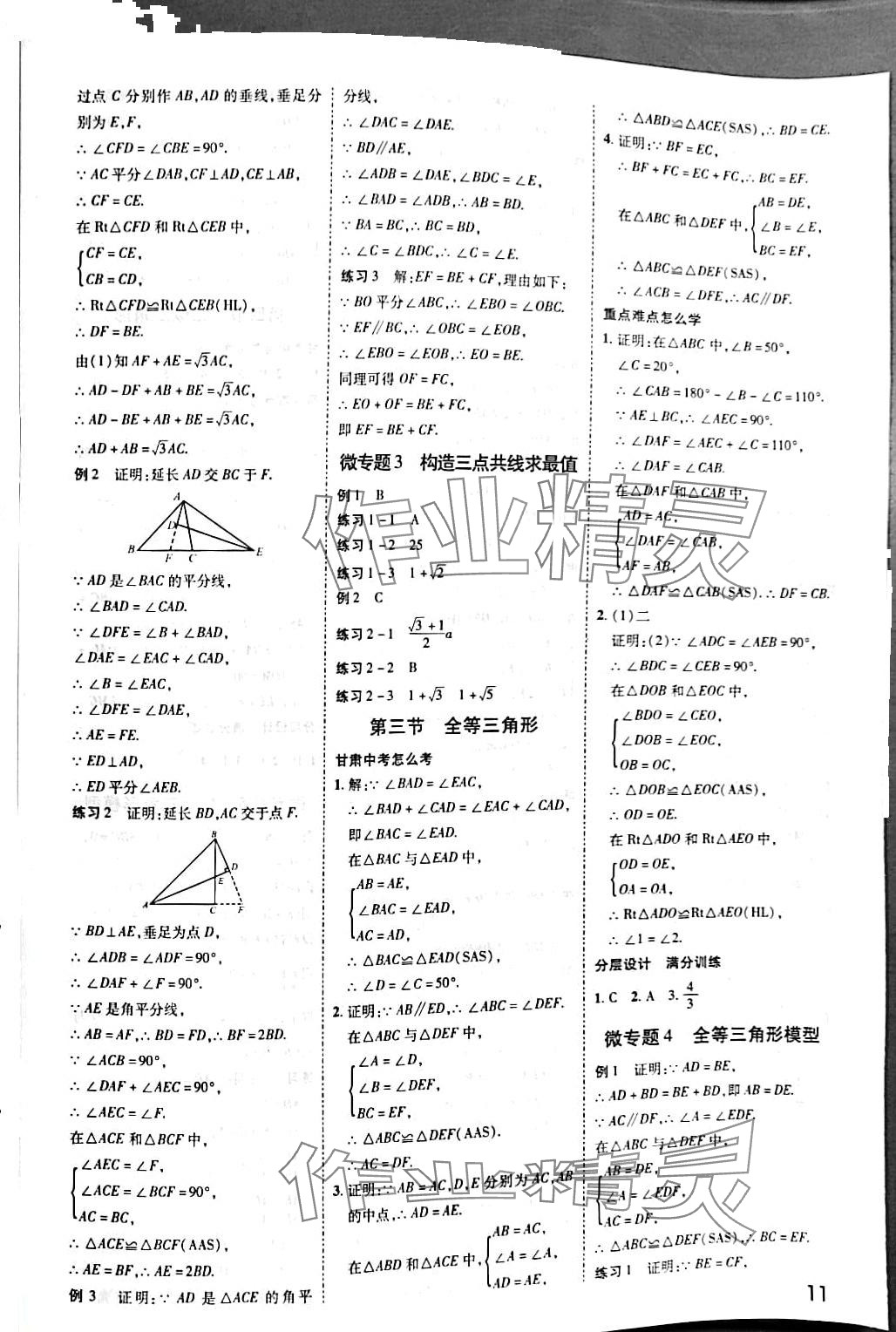 2024年核心中考数学甘肃专版&nbsp;第10页