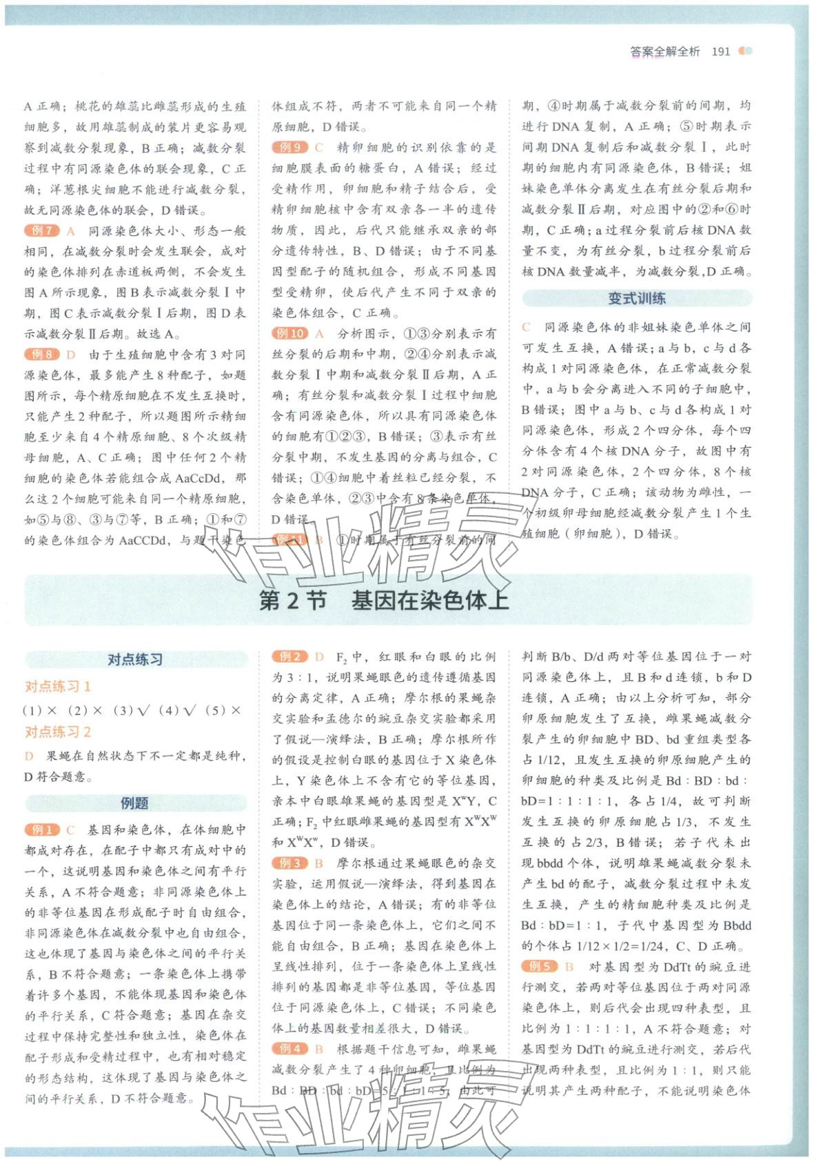 2026年从教材到考试高中生物必修第二册人教版&nbsp;第8页