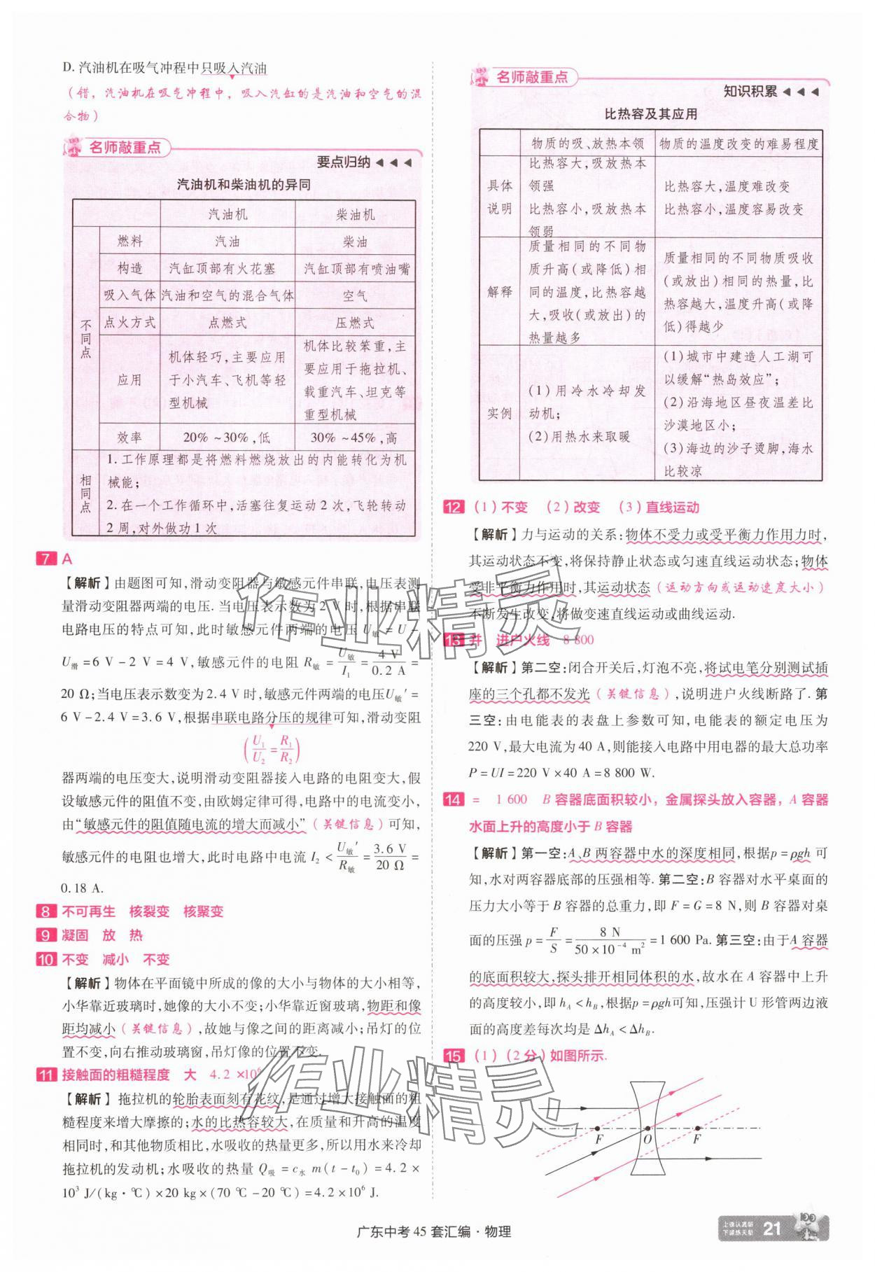 2025年金考卷45套汇编物理广东专版 第21页