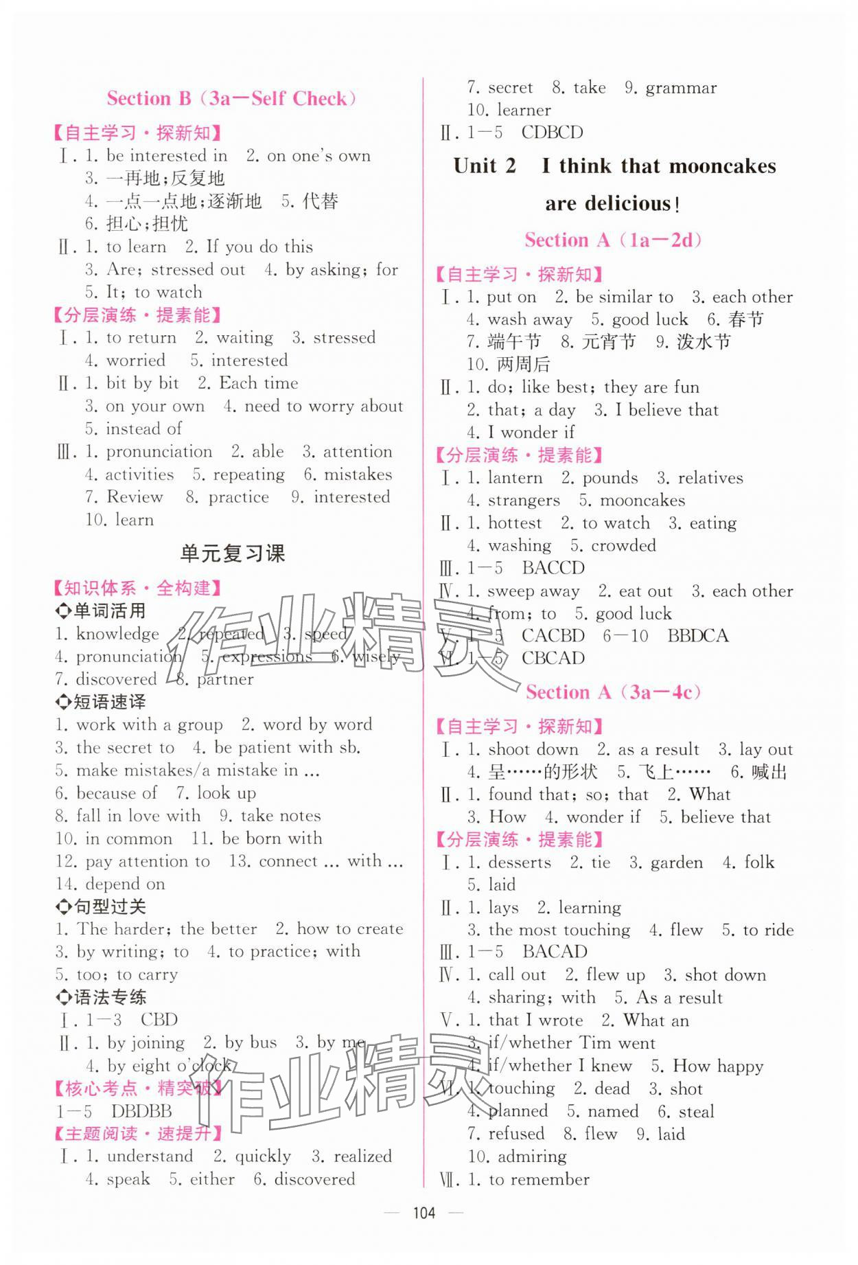 2023年同步导学案课时练九年级英语全一册人教版河南专版 第2页