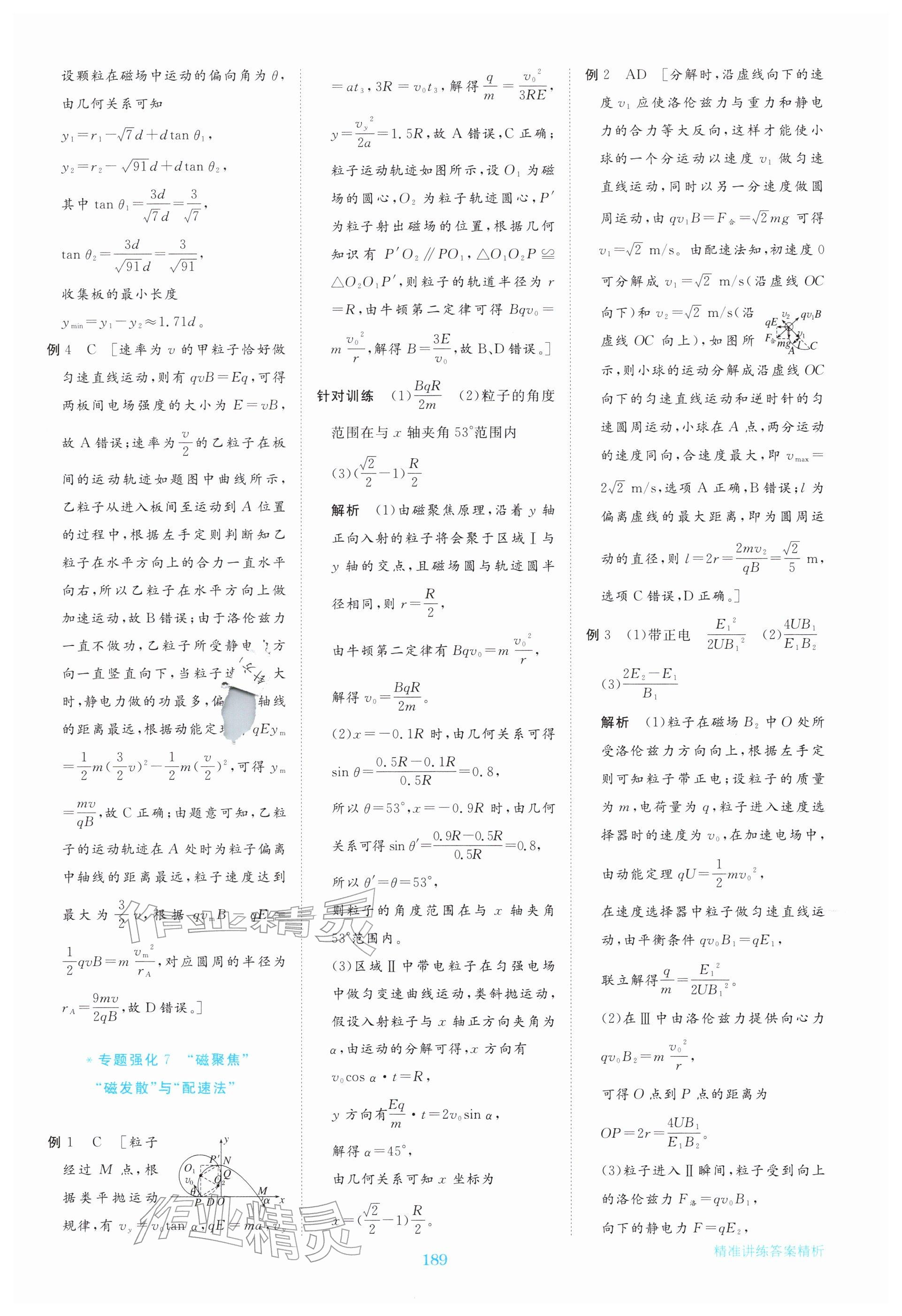 2025年步步高精准讲练物理选择性必修第二册&nbsp;参考答案第8页