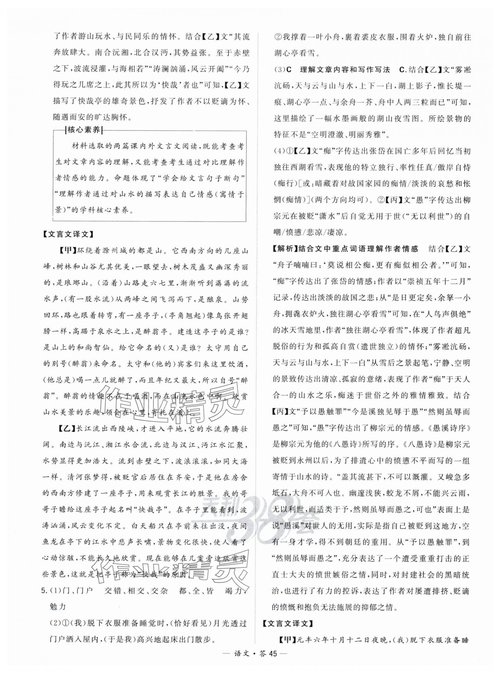 2024年天利38套中考試題分類中考語文浙江專版 第45頁