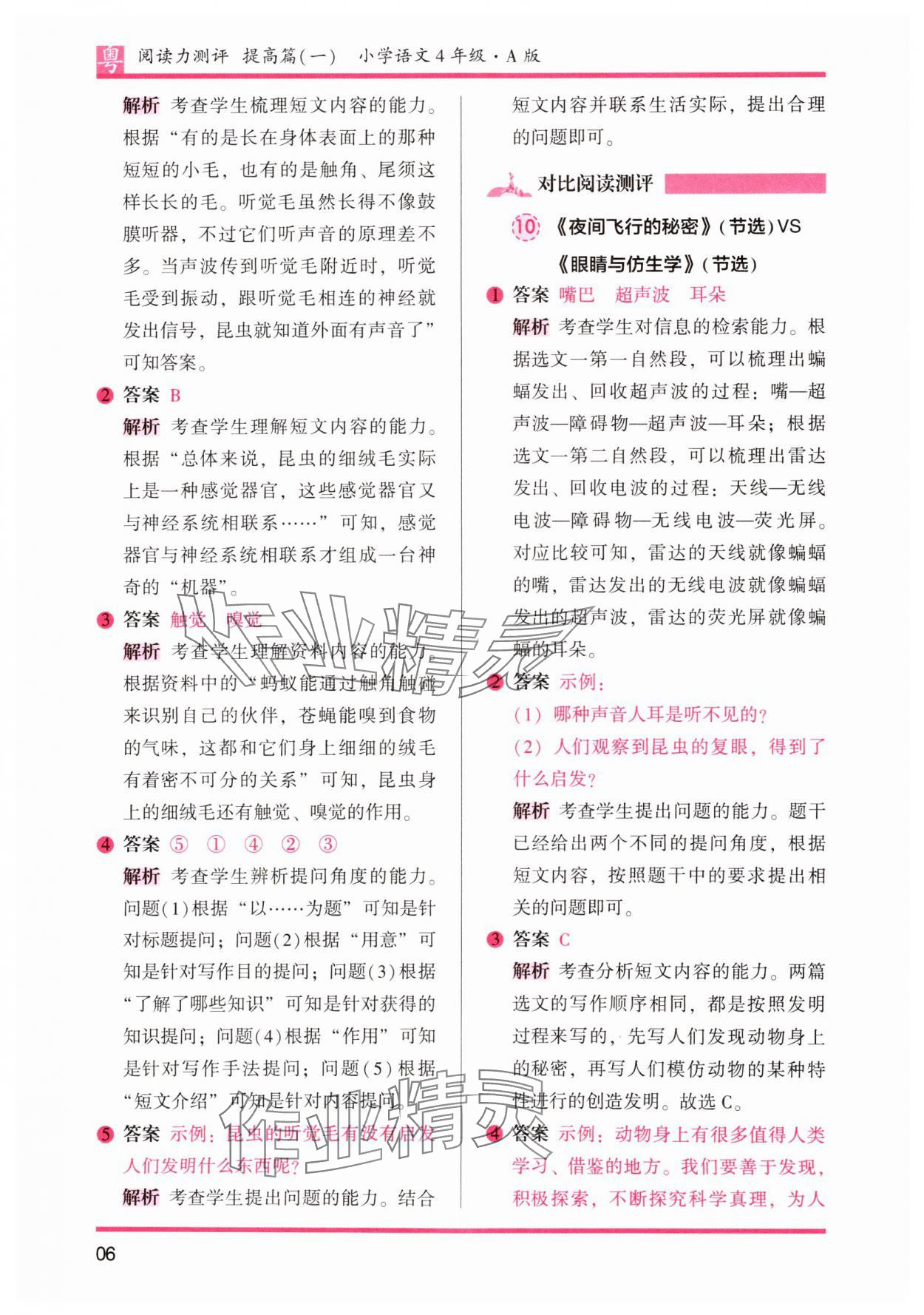 2025年木頭馬閱讀力測評小學語文四年級人教版培優(yōu)篇A版廣東專版 第6頁