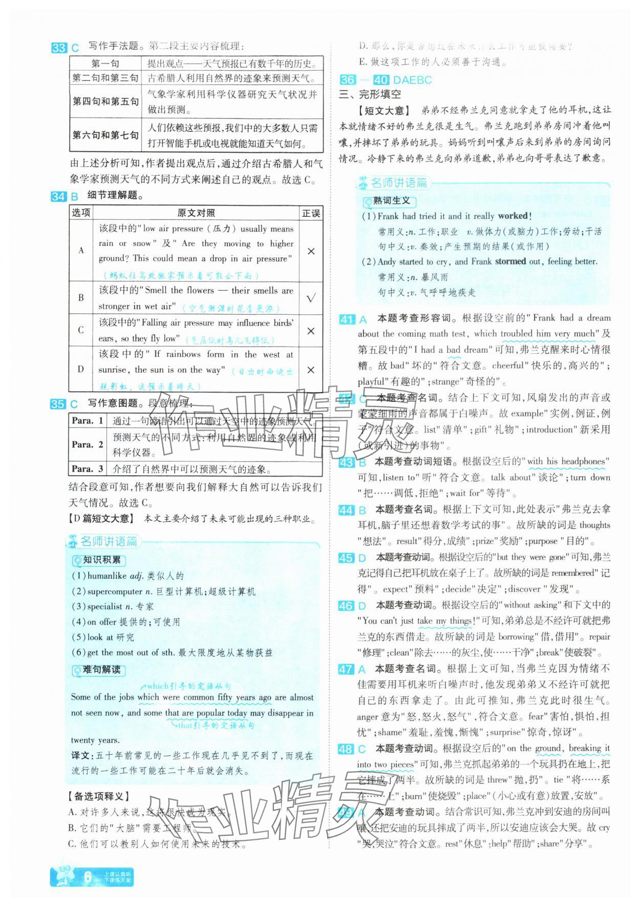 2025年金考卷中考45套匯編英語人教版河南專版 參考答案第5頁