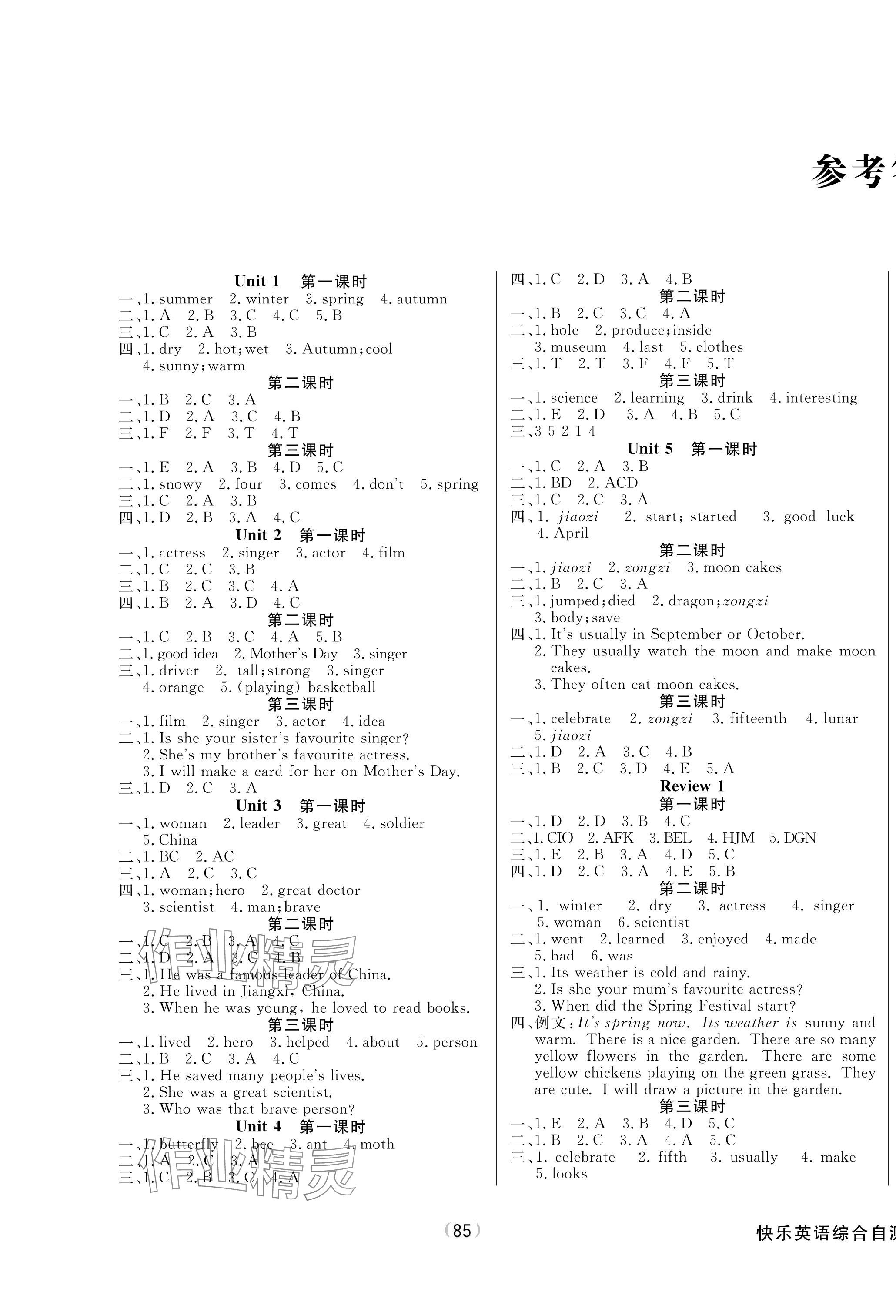 2024年快樂英語(yǔ)綜合自測(cè)六年級(jí)英語(yǔ)下冊(cè)湘魯教版 第1頁(yè)