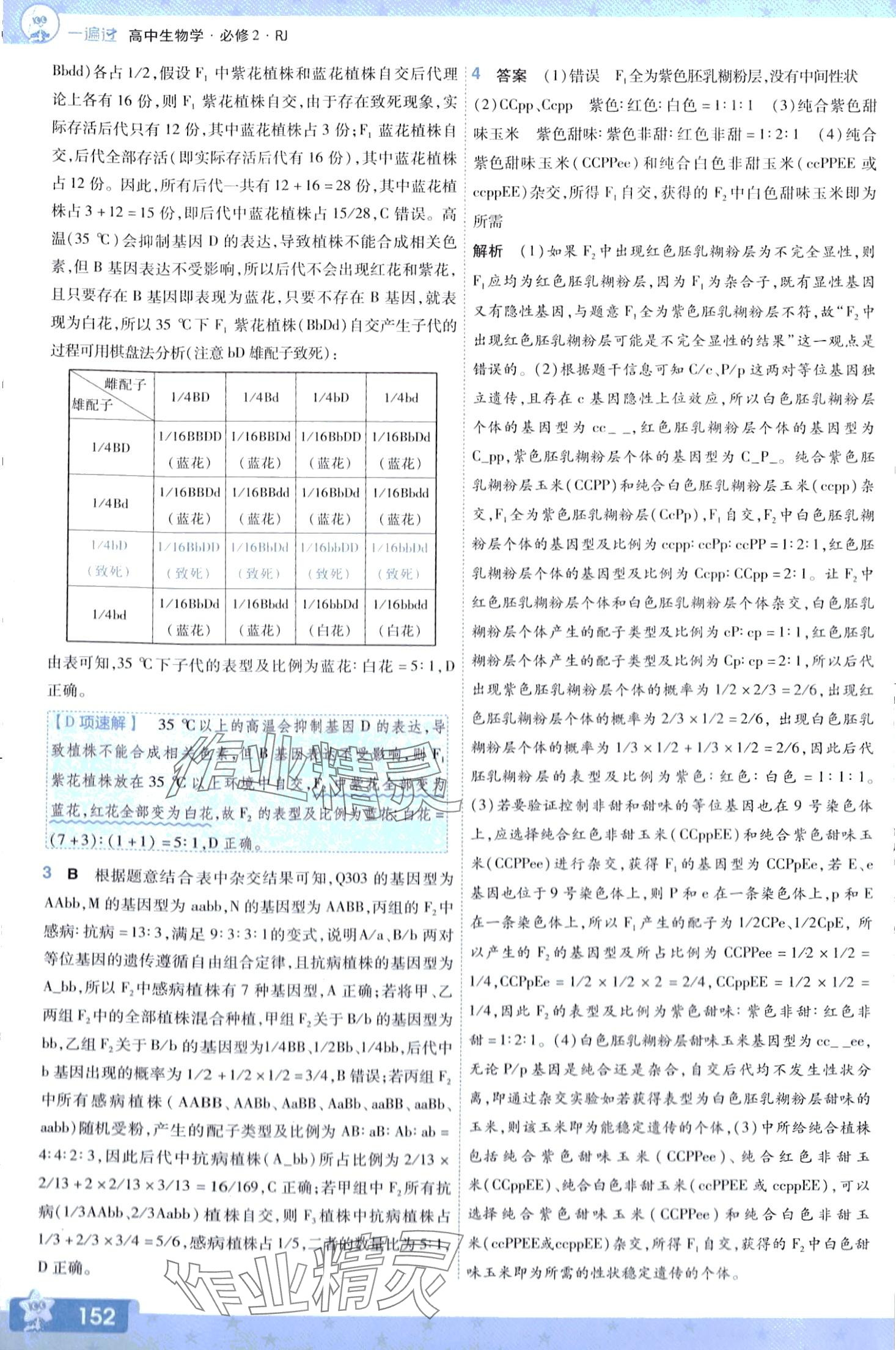 2024年一遍過高中生物必修2人教版 第13頁