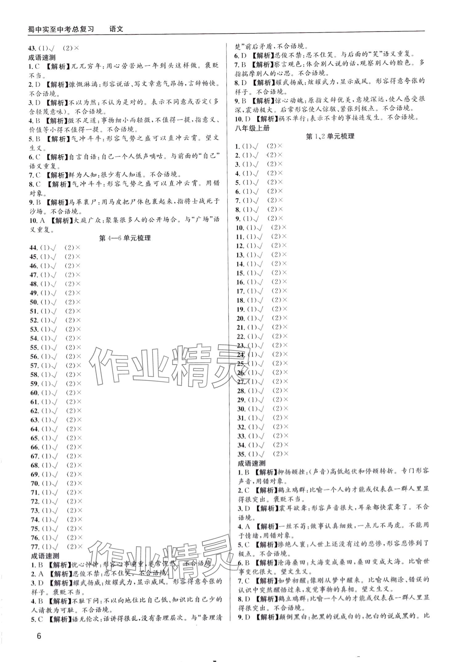 2024年蜀中实至中考总复习语文中考成都专版&nbsp;第6页