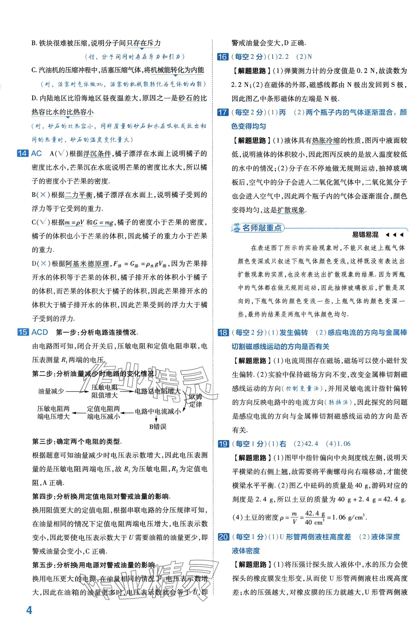 2024年金考卷中考試卷匯編45套物理中考 第6頁(yè)